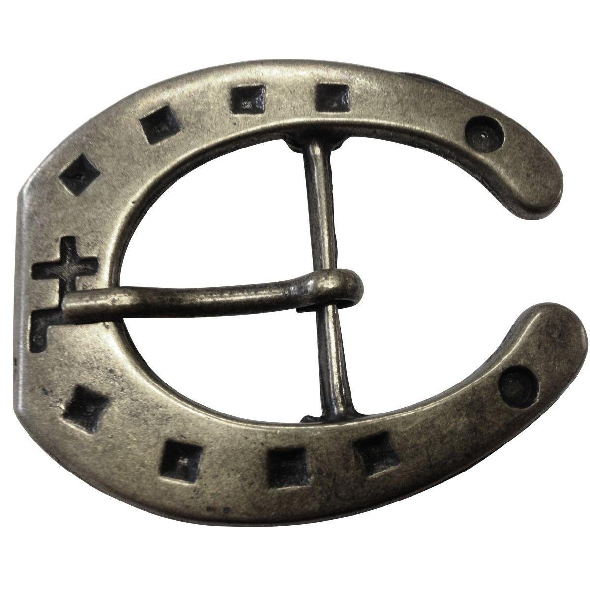 Gürtelschnalle Hufeisen 3,0 cm - Gürtelschließe 30mm - Dorn-Schließe - Gürtel bis zu