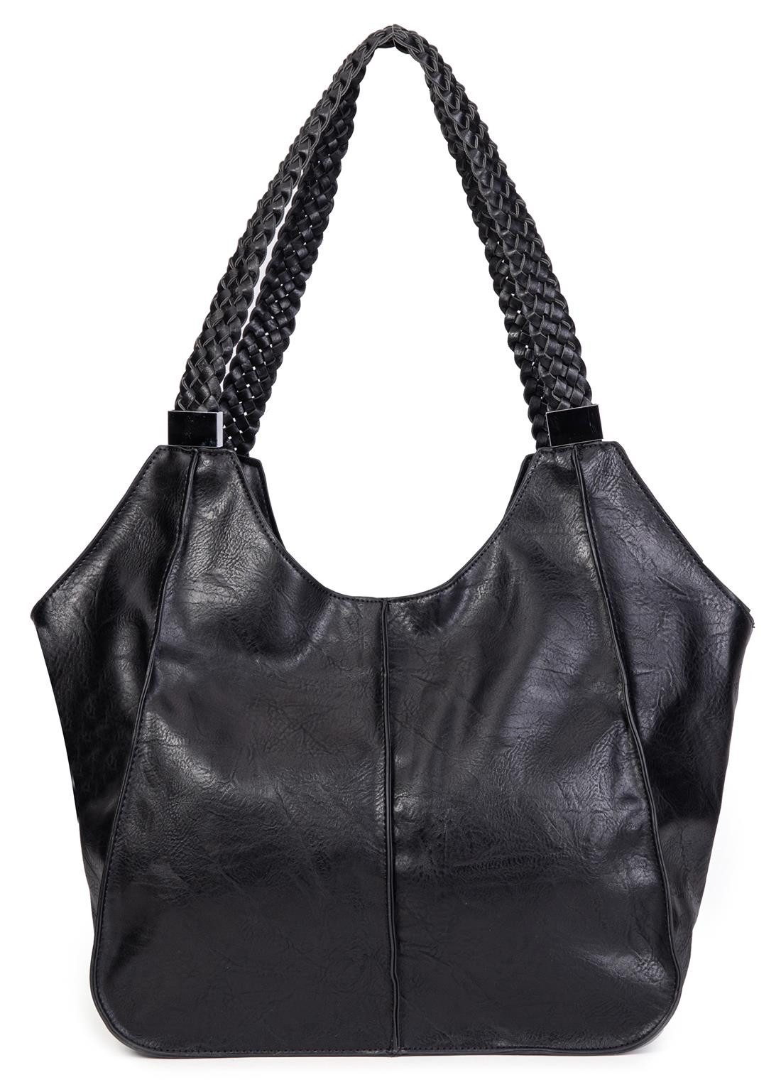 Schultertasche Damen XXL FLECHTOPTIK Hand-Tasche Shopper Businesstasche Workbag