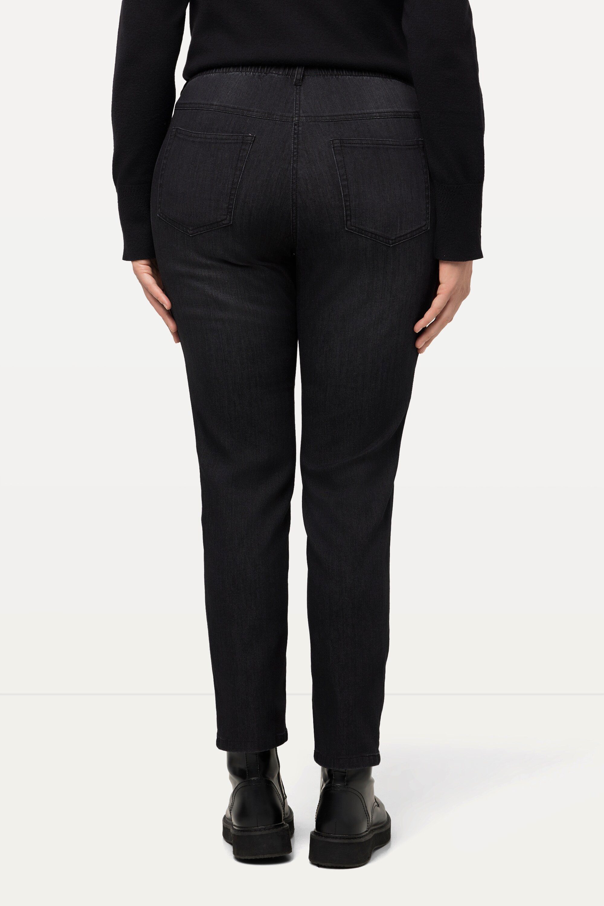 Ulla Popken Jeggings Jeggings Sienna schmales Bein Elastikbund
