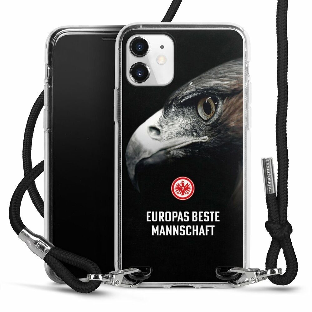 DeinDesign Handyhülle Eintracht Frankfurt Offizielles Lizenzprodukt  Europameisterschaft, Apple iPhone 11 Handykette Hülle mit Band Case zum  Umhängen