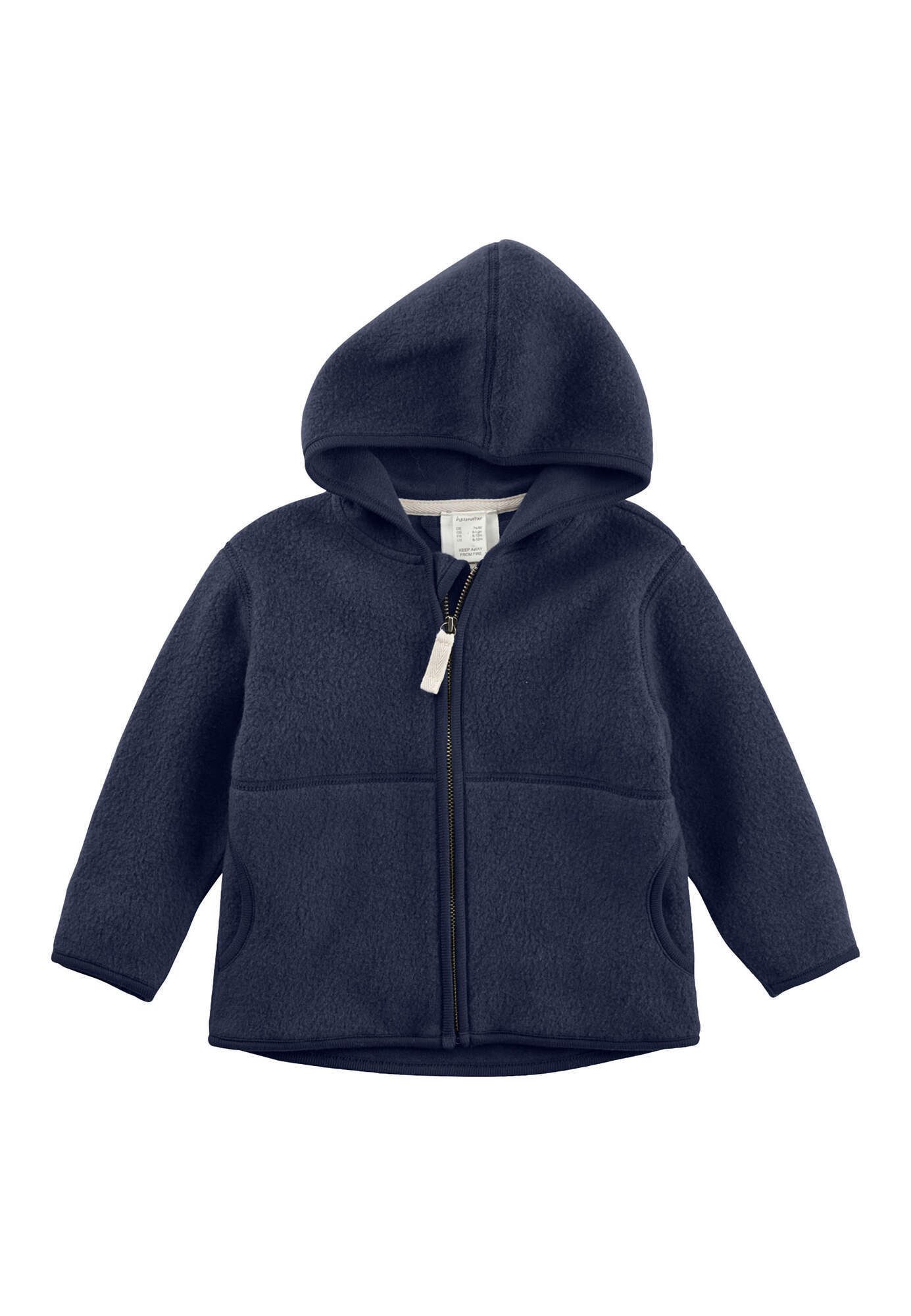 Hessnatur Fleecejacke aus reiner Bio-Baumwolle (1-St) günstig online kaufen