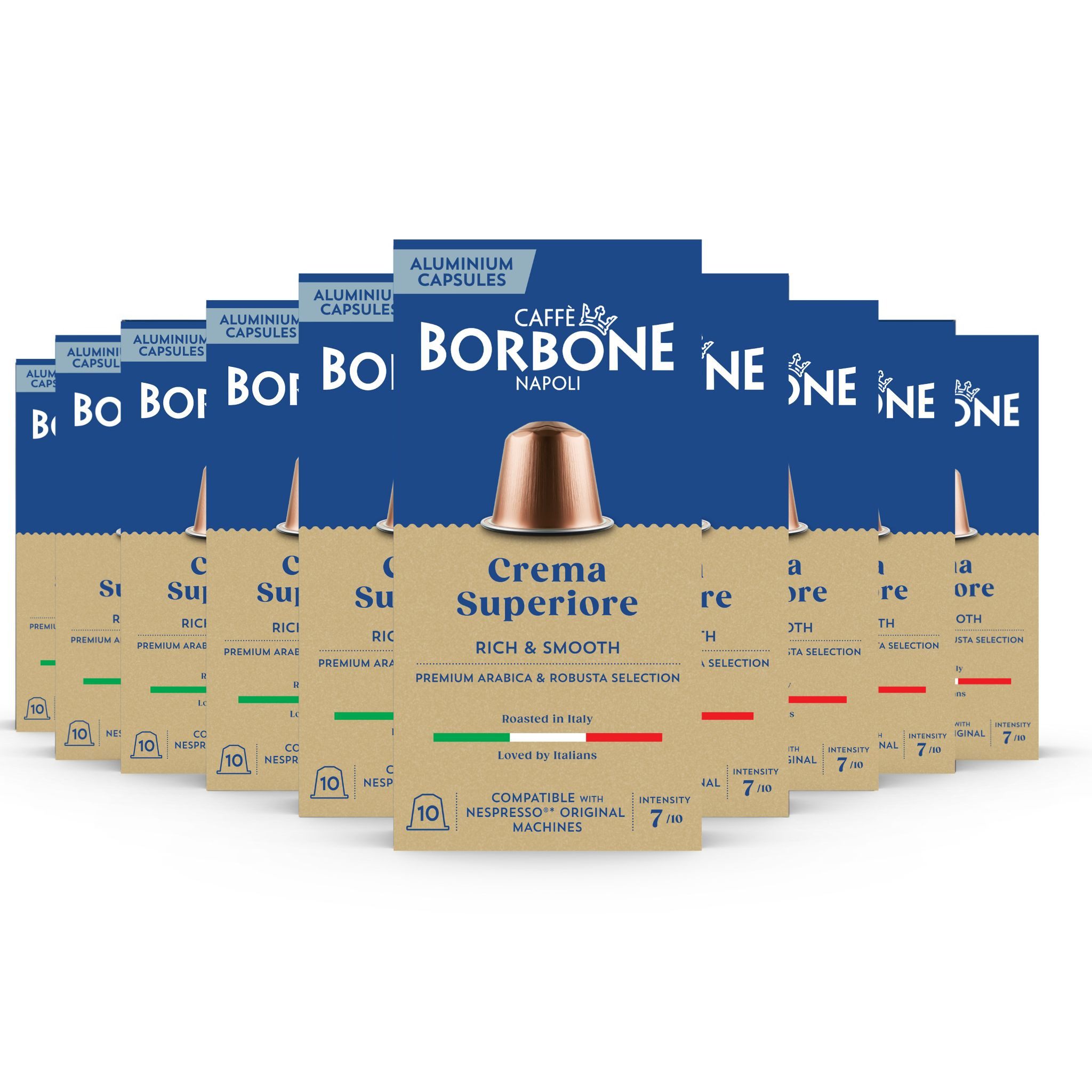 Caffè Borbone Kaffee Selection Crema Superiore 100x Aluminium Kapseln