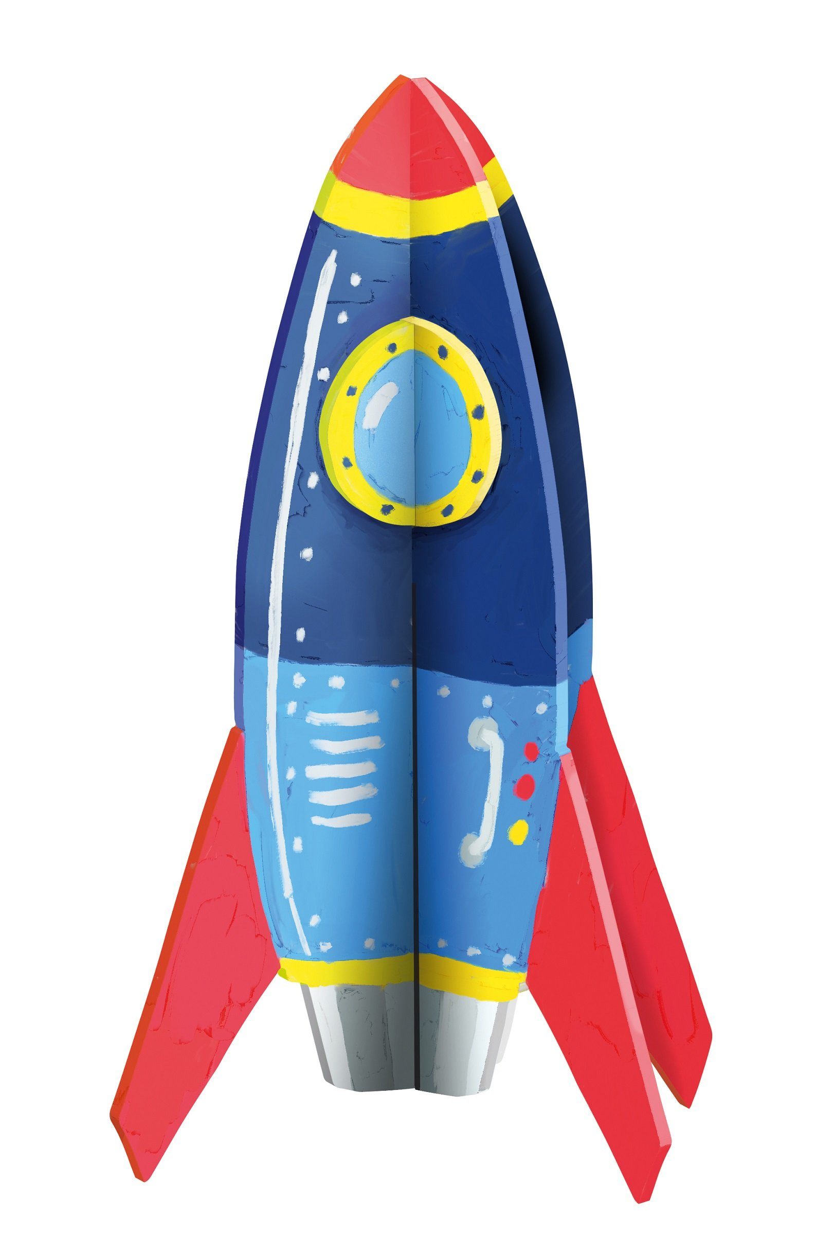 Bastelnaturmaterial Die Pebaro - Laubsägevorlagen Rakete
