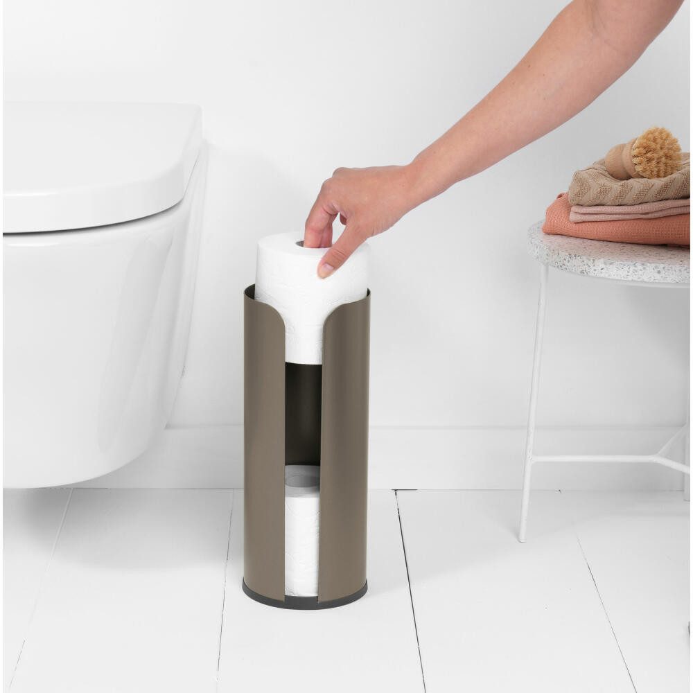 Brabantia Toiletten-Ersatzrollenhalter ReNew, Platinum