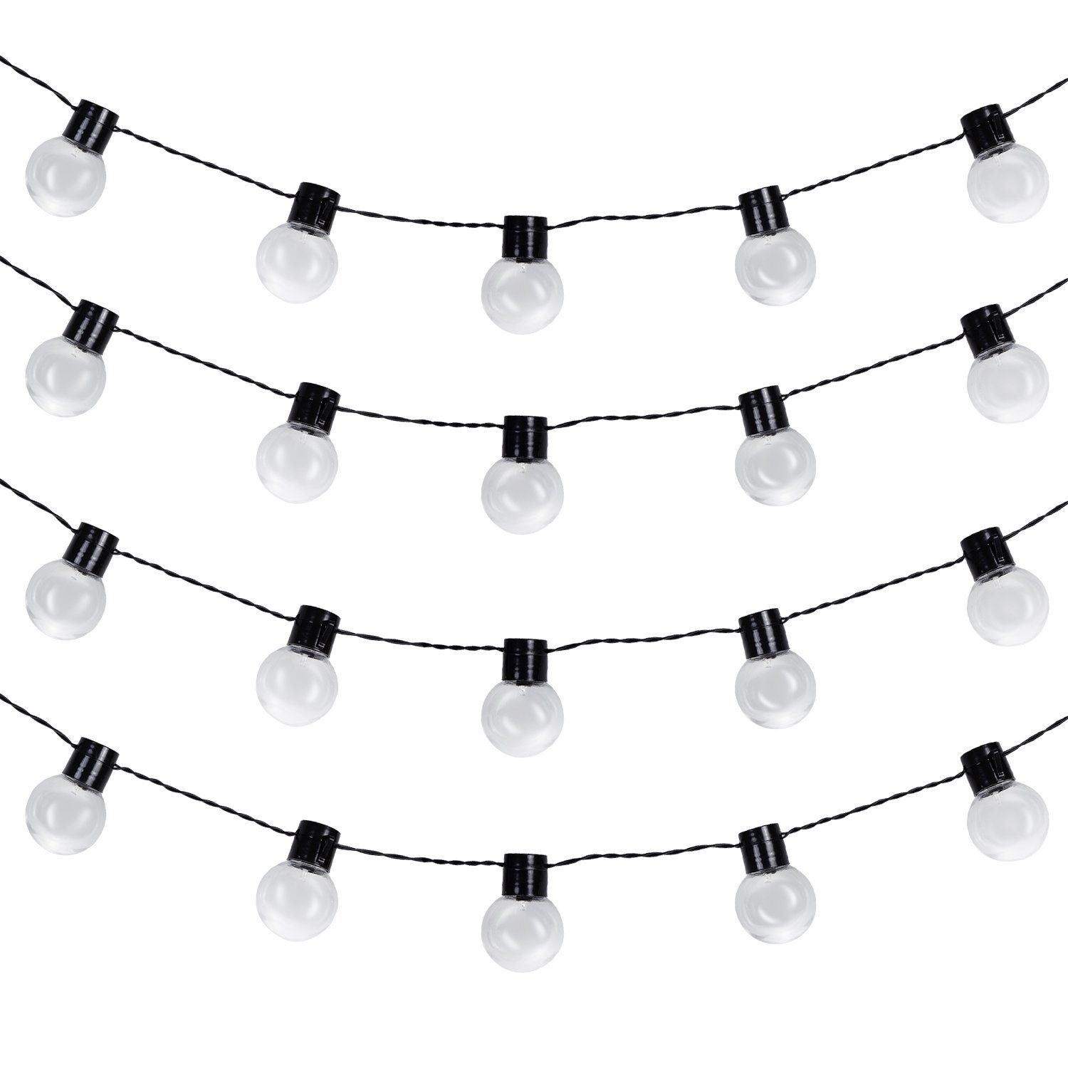 für den LED-Girlande MCE424, Garten Lichterkette 7 Maclean 2-in-1 m