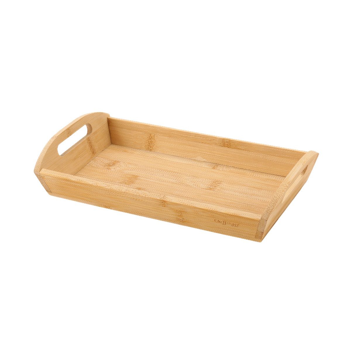 Cheffinger Servierplatte Bambus - Brotkorb & Obstschale mit Griffen - Modern & praktisch, Bambus, (1-tlg)