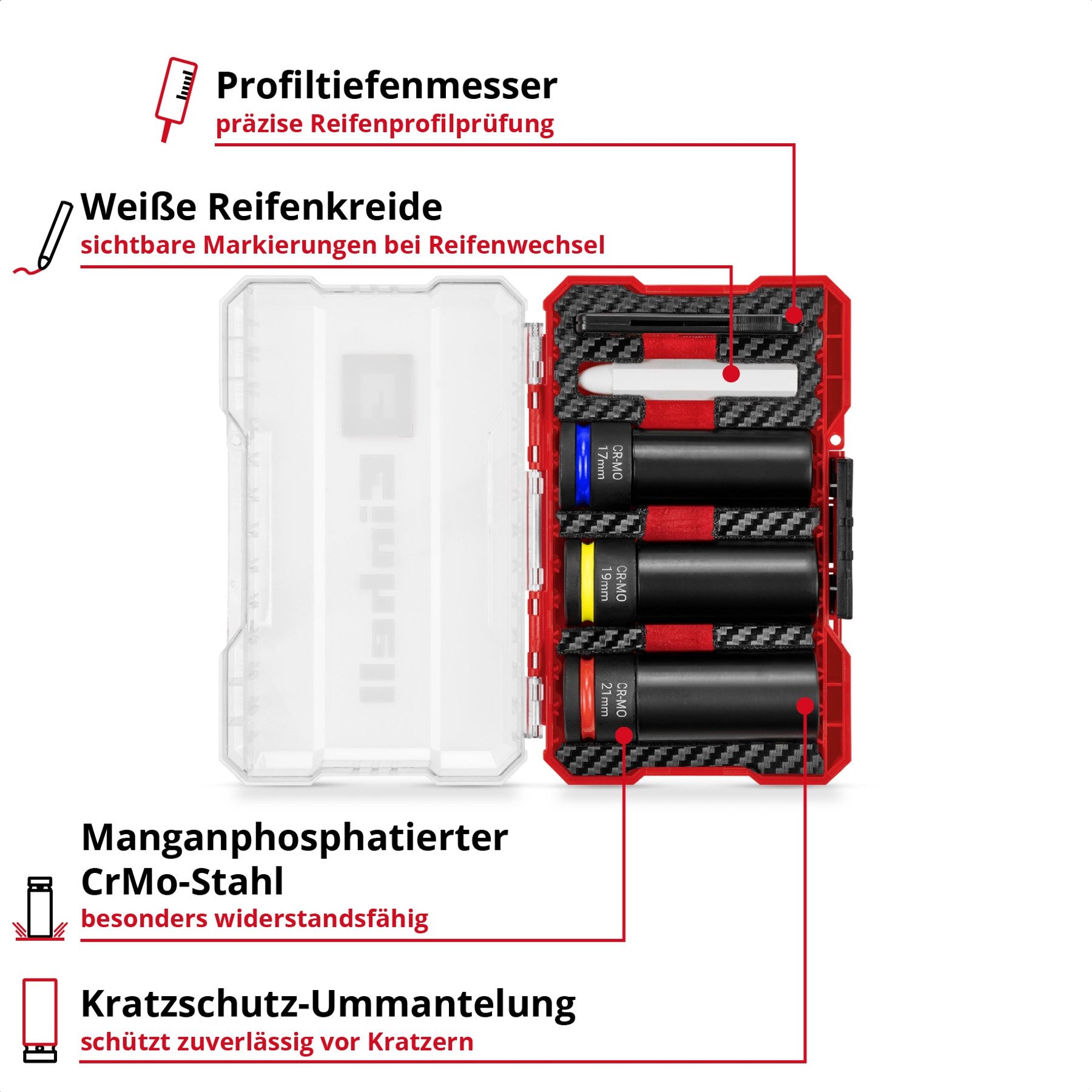 Einhell Schraube EINHELL Impact Stecknuss-Set, 109273, günstig online kaufen
