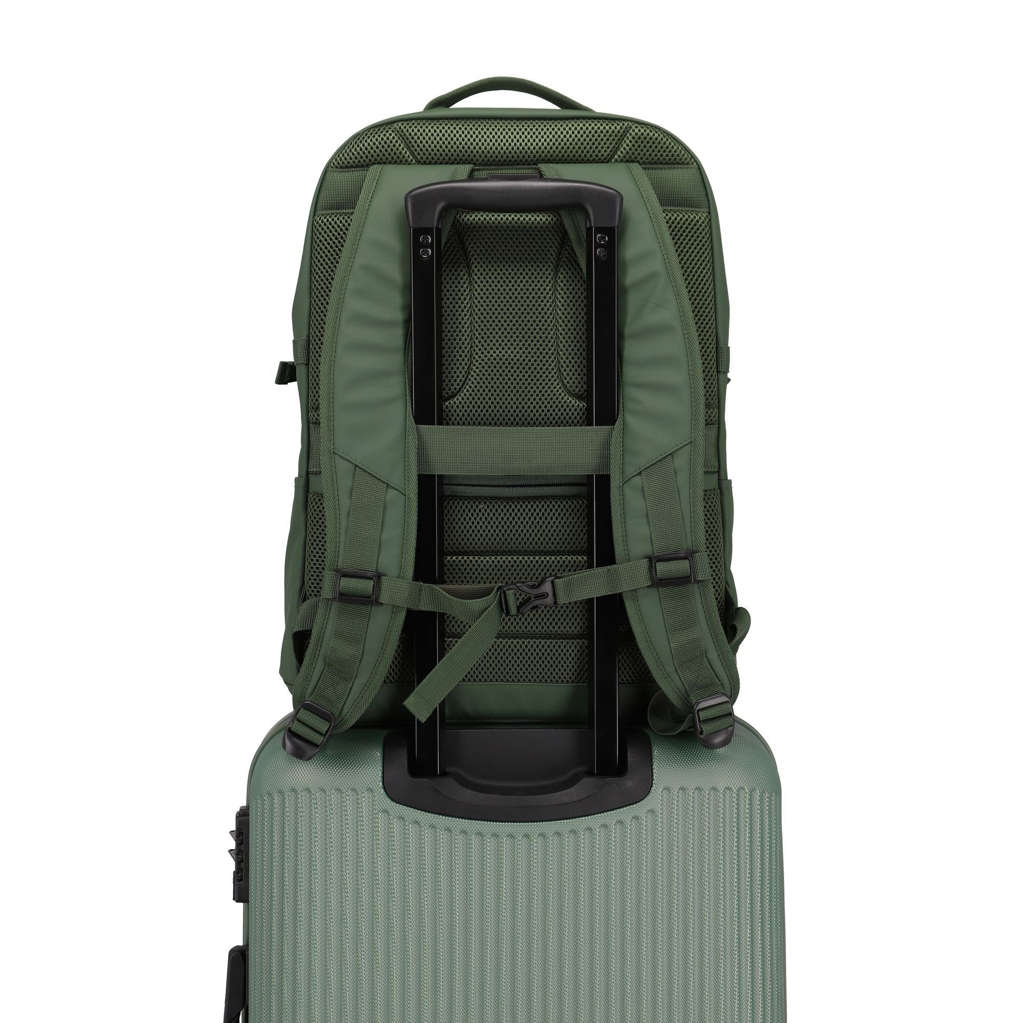 Polyester Daypack oliv Basics, travelite