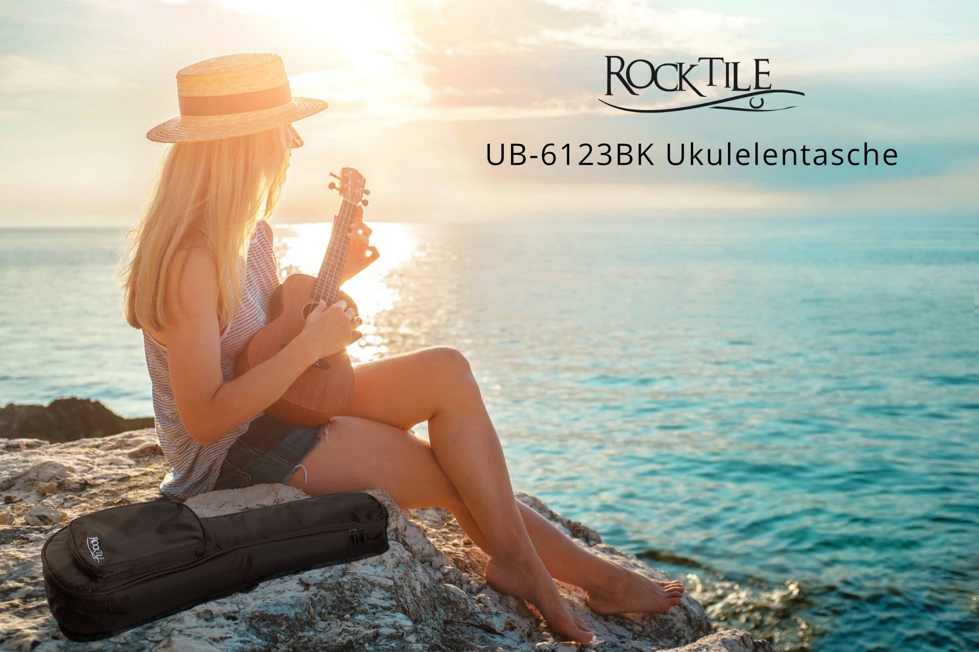 Rocktile Gitarrentasche Tasche für Sopran-Ukulele Schwarz, Gigbag & reißfes günstig online kaufen