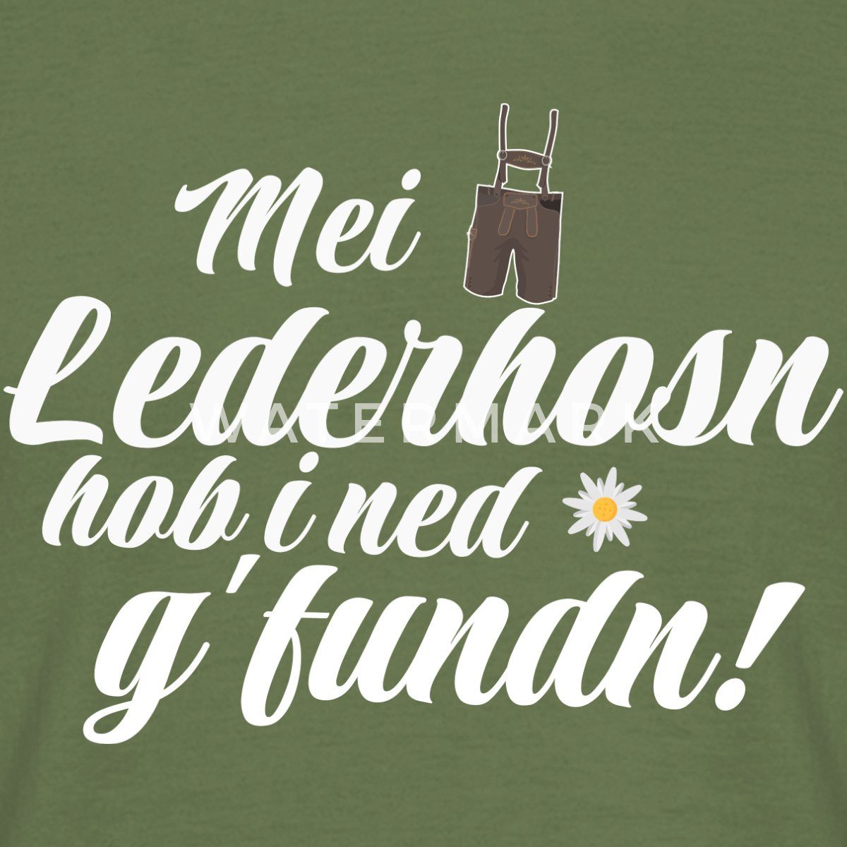 Spreadshirt T-Shirt Bayern Lederhose Ersatz Volksfest Trachtenshirt Männer T-Shirt (1-tlg)