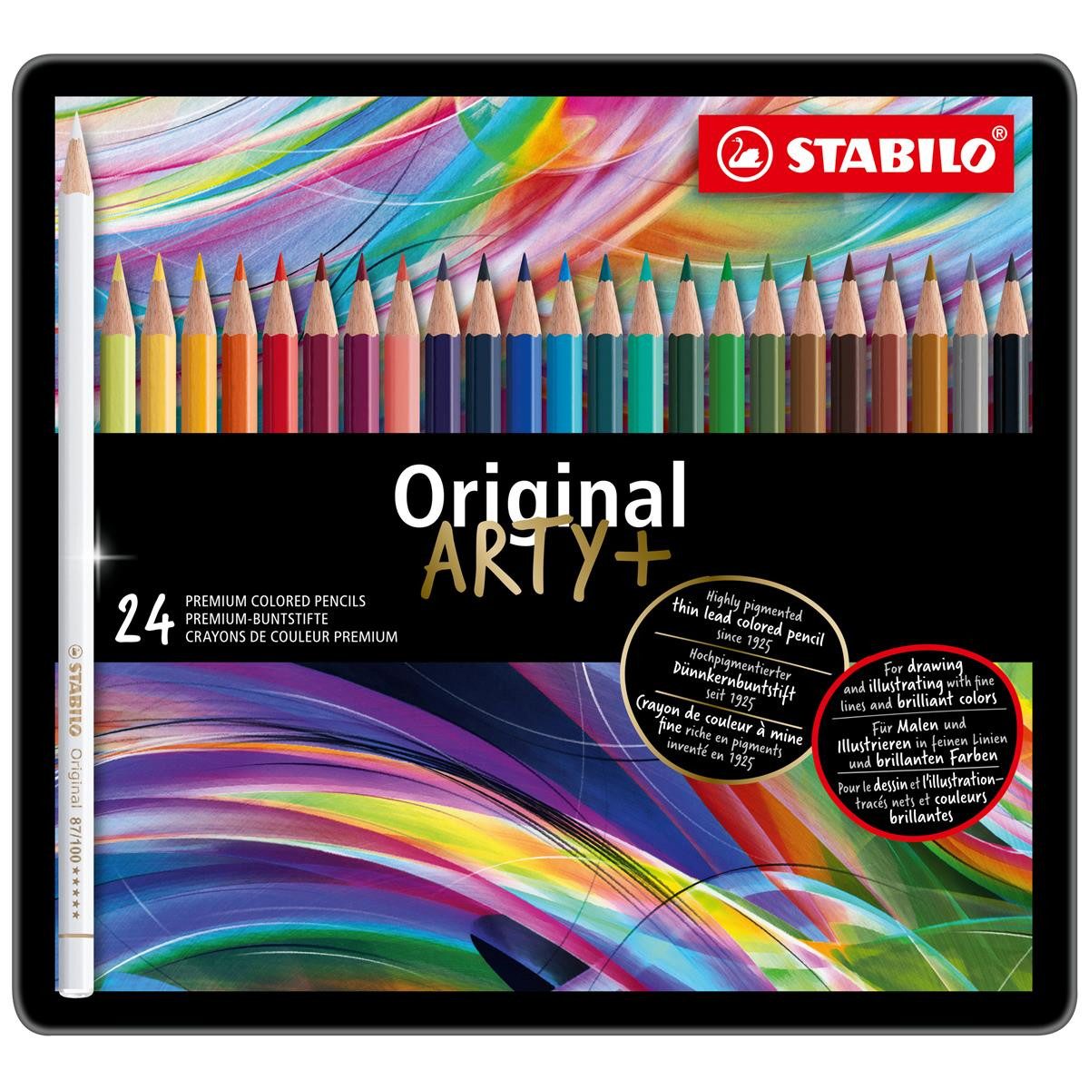 STABILO Künstlerstift STABILO Original Premium-Buntstift ARTY - 24er Metalletui