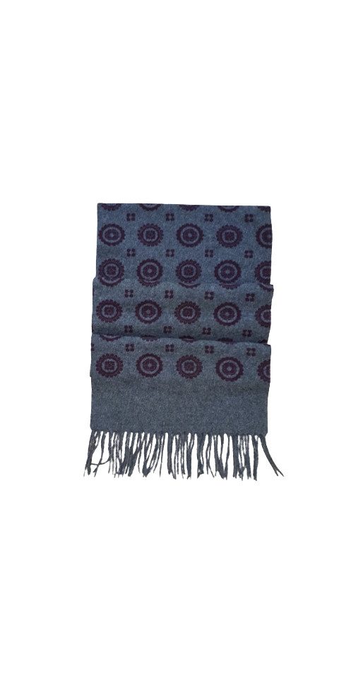 Hemley Strickschal Hemley Herren Wollschal mehrfarbig Blumen
