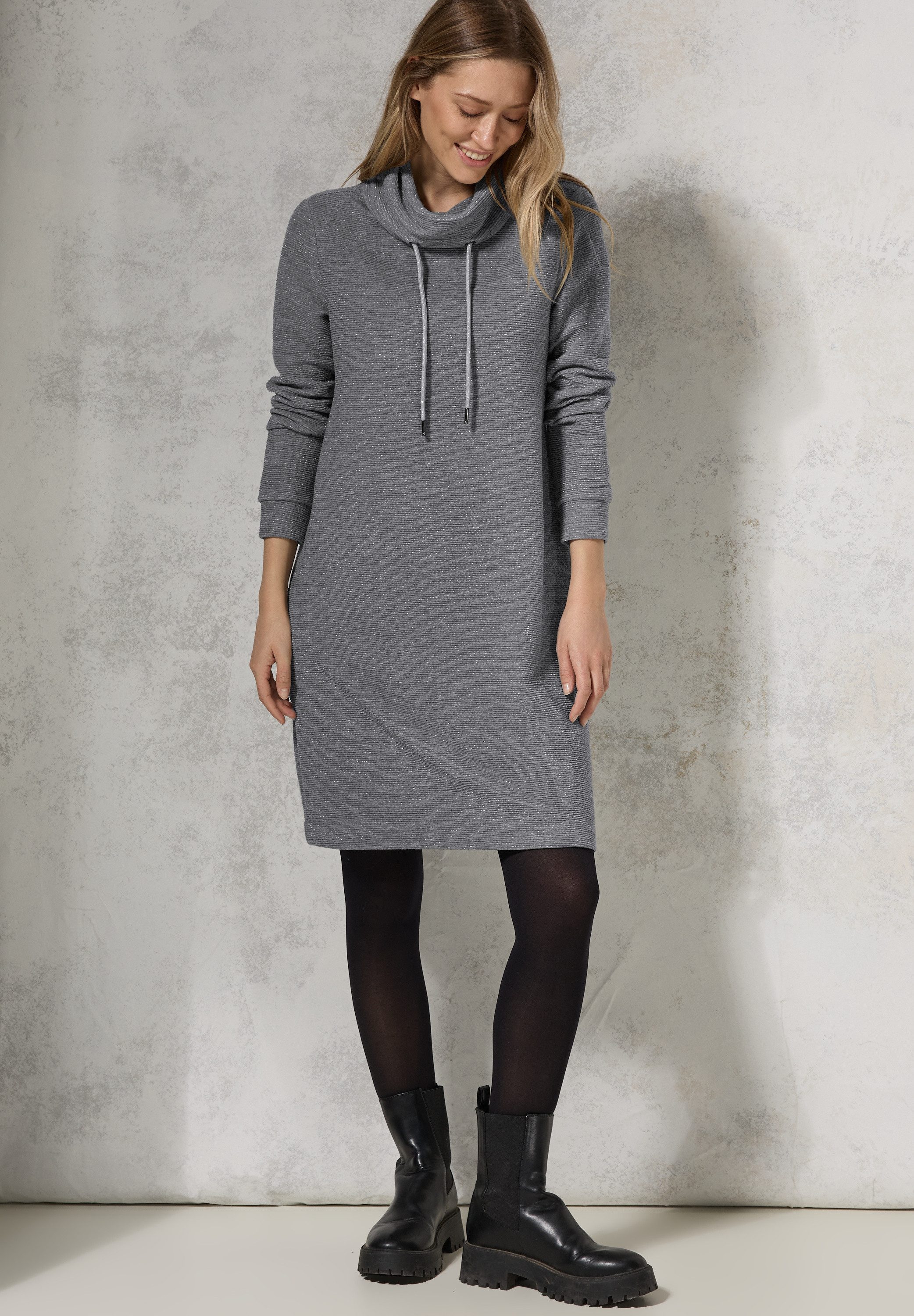 CECIL Strickkleid mit Streifen