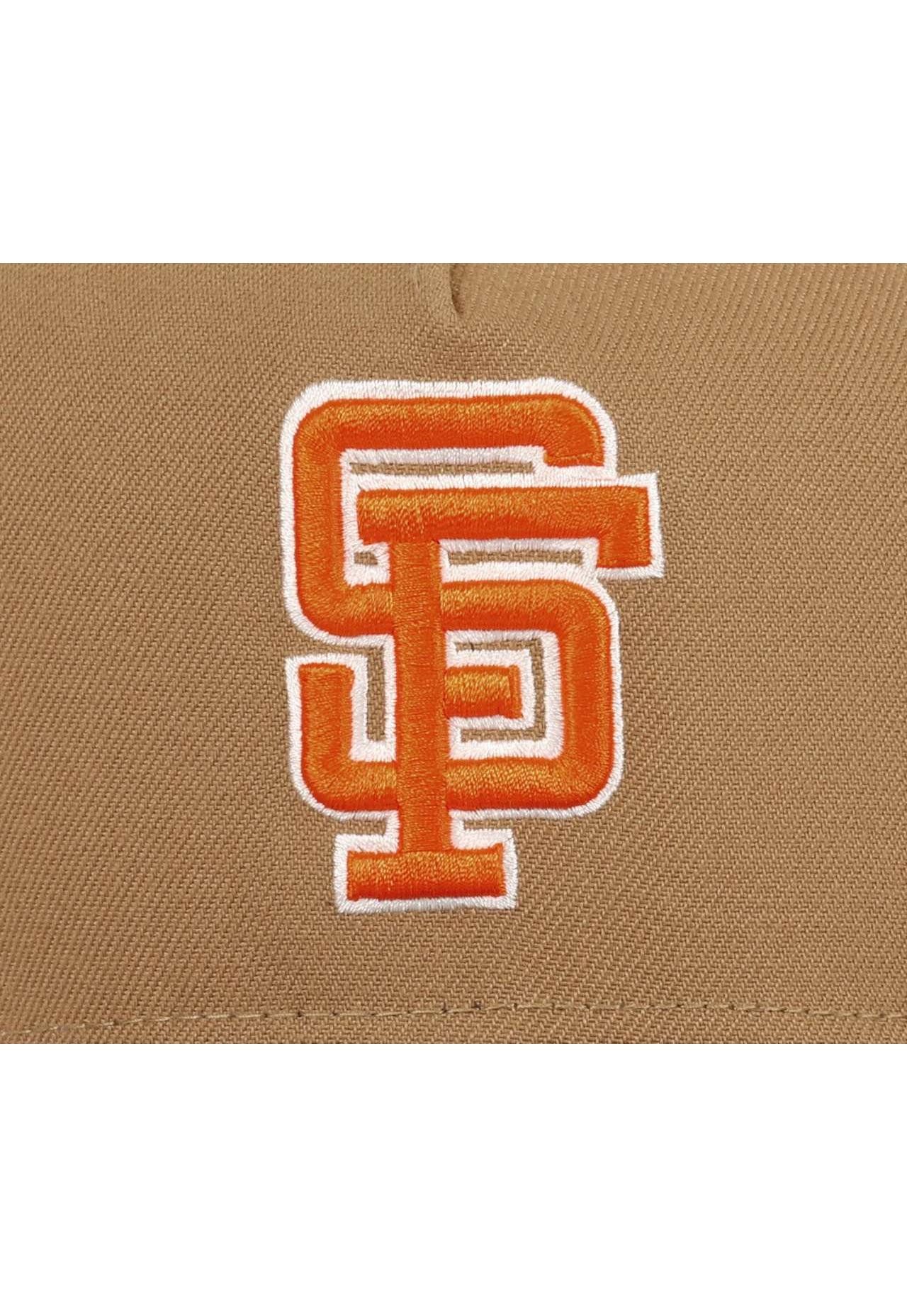 New Era Baseball Cap San Francisco Giants MLB Tell It Goodybye Stadium Sidepatch Khaki Blac (1-St)