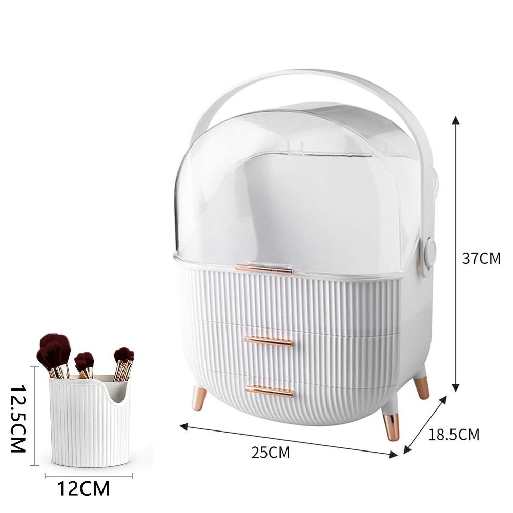 HT Make-Up Organizer und Aufbewahrung, tragbar, wasserdicht, staubdicht, Or günstig online kaufen