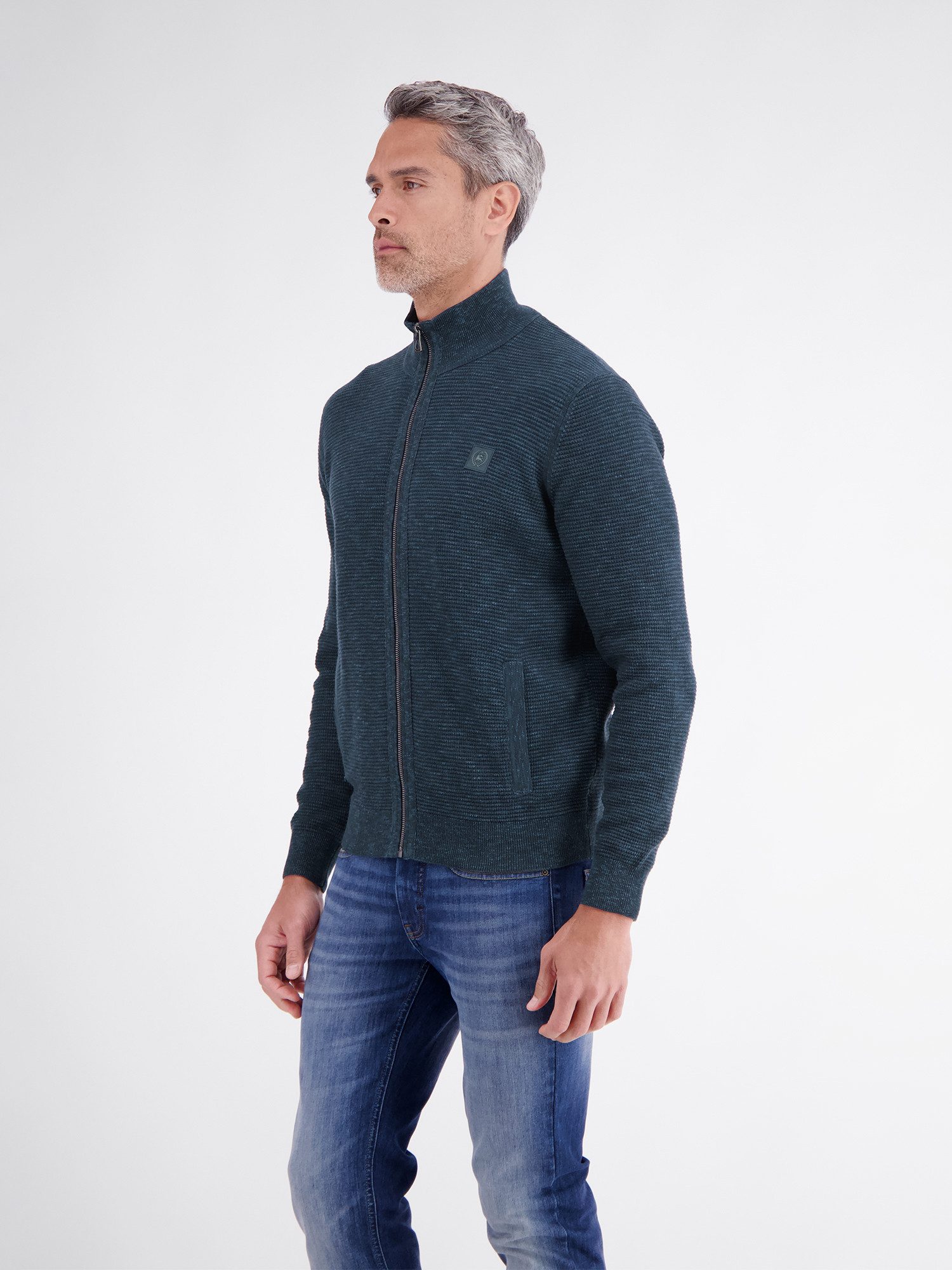 LERROS Strickjacke Sportive Strickjacke aus hochwertiger Baumwolle – Bild 4 von 5