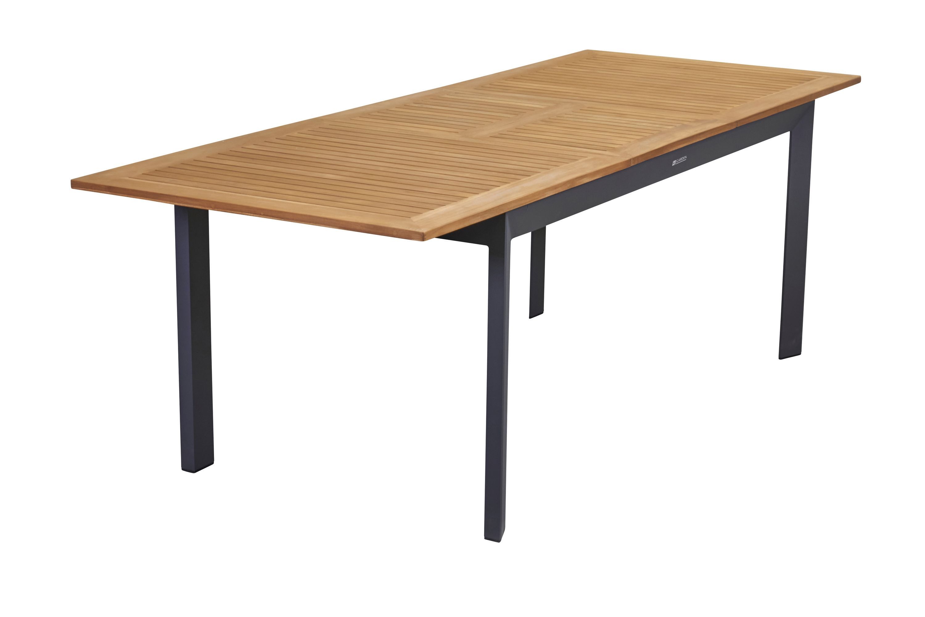LC Garden Gartentisch Unicamo Ausziehtisch anthrazit/Teak 180/240cm