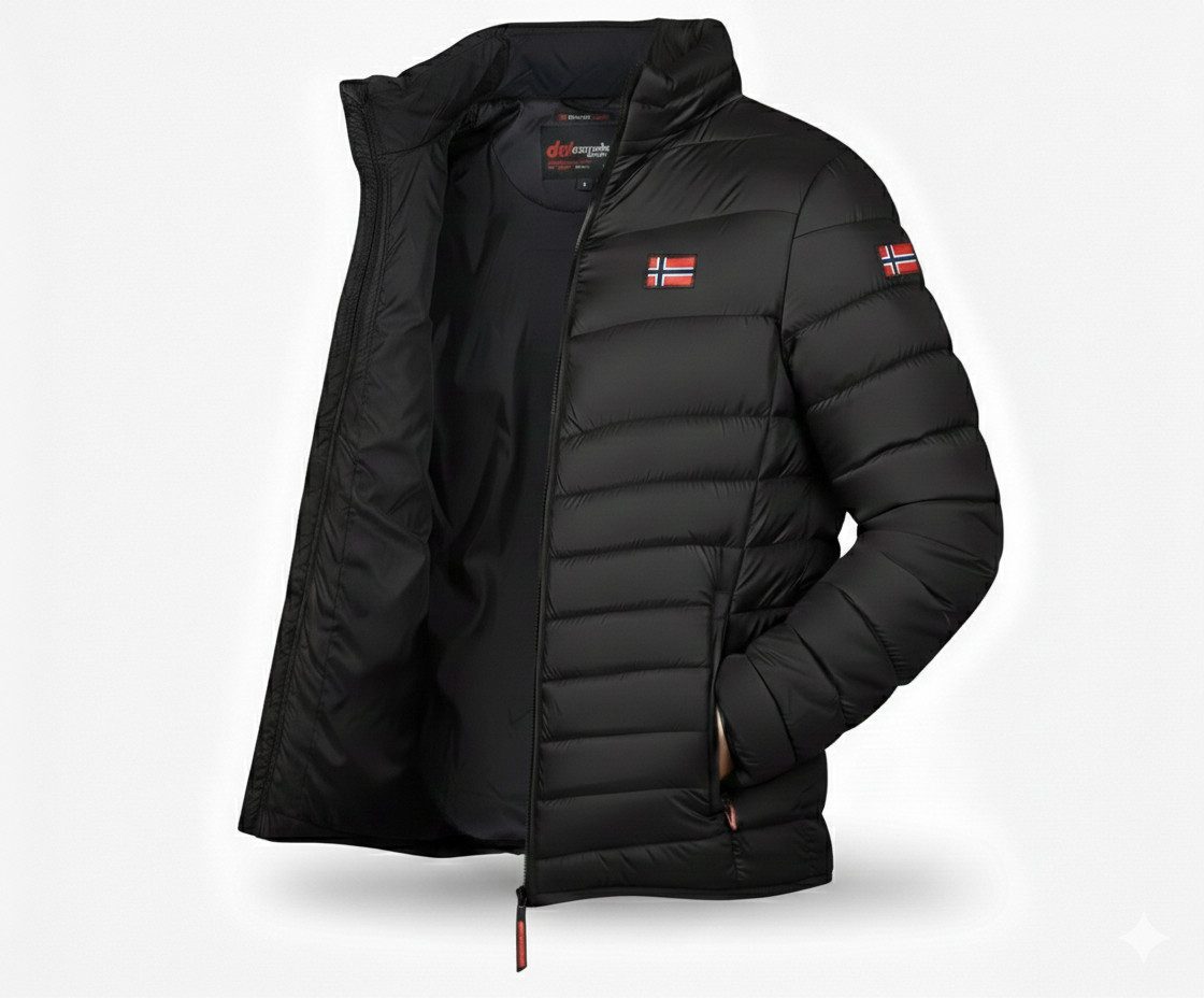 Geographical Norway Steppjacke Hochwertige Outdoorjacke AMIGOLOR (1-St) Steppjacke Ohne Kapuze Herbst Übergangs Jacke