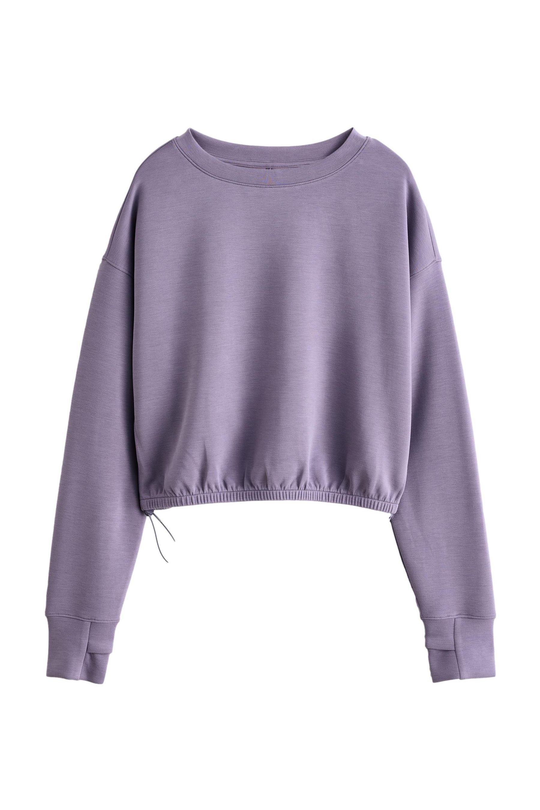 Sweater Pullover aus Modalgemisch mit Seitenrüschen