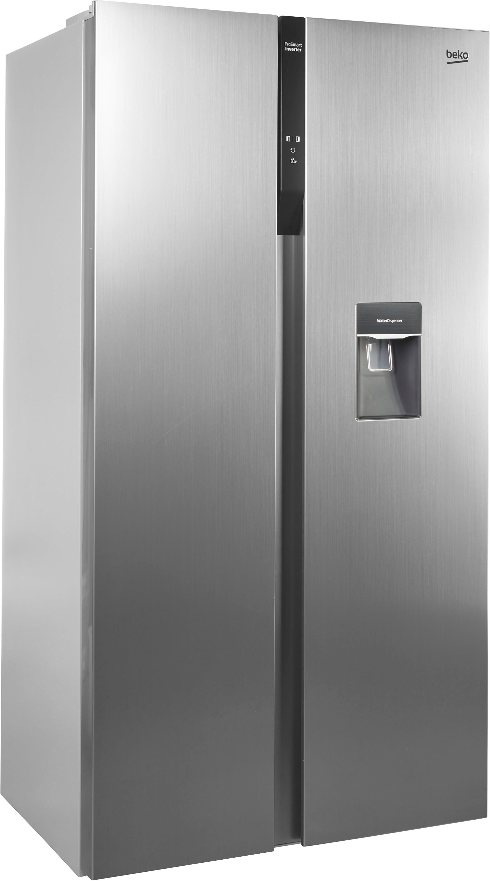 BEKO Side-by-Side GNO5322WDXPN 8997663200, 177 cm hoch, 90 cm breit, NoFrost verhindert Eisbildung und erspart manuelles Abtauen.