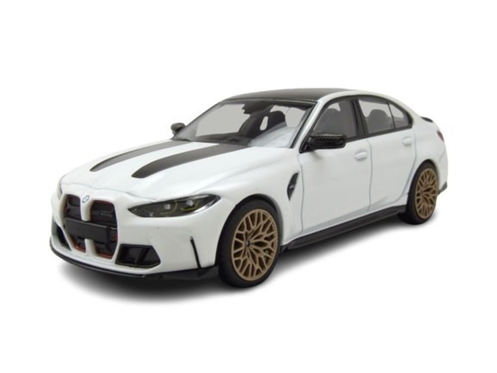Minichamps Modellauto BMW M3 CS 2023 matt weiß, Maßstab 1:43