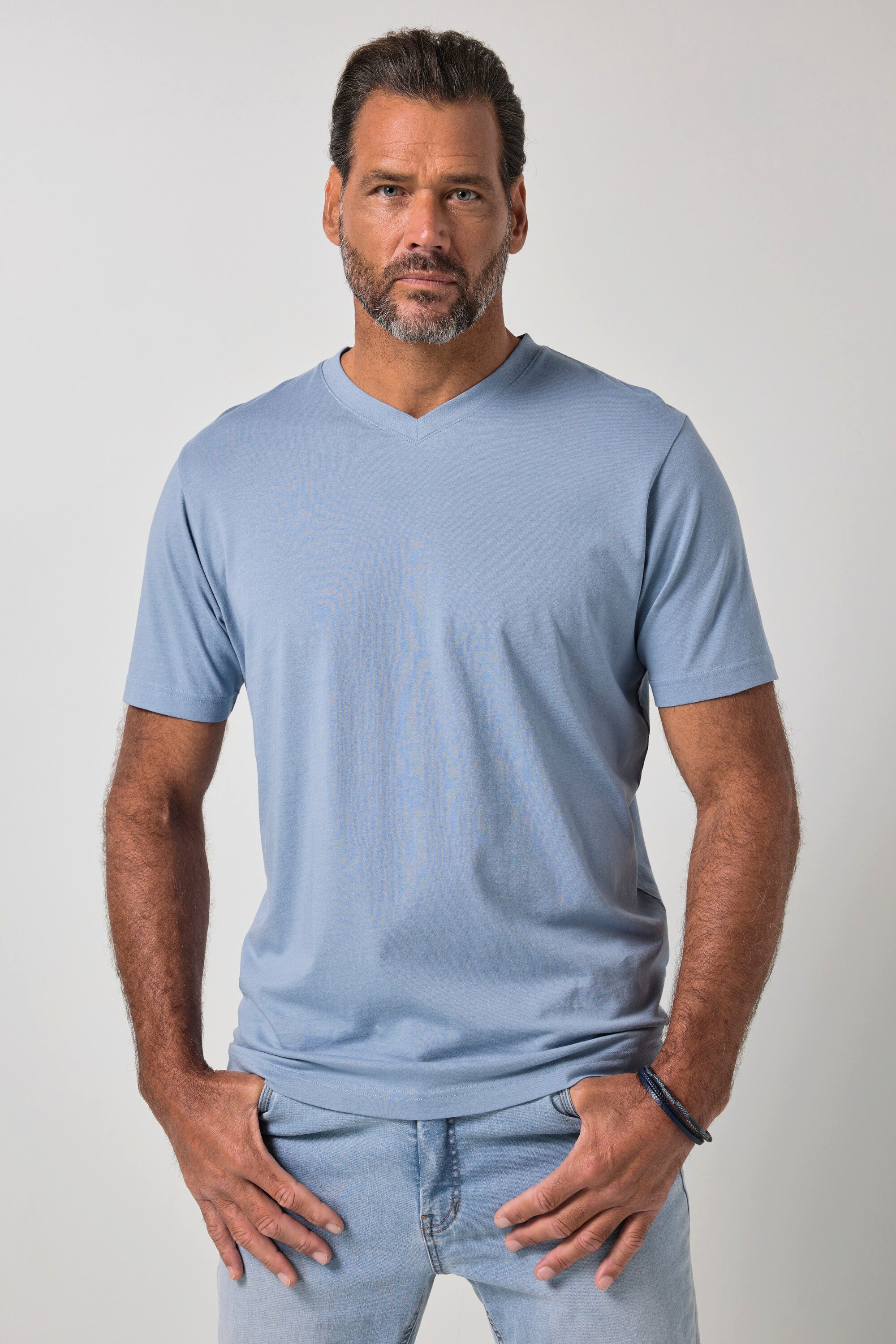 JP1880 T-Shirt T-Shirt Basic V-Ausschnitt