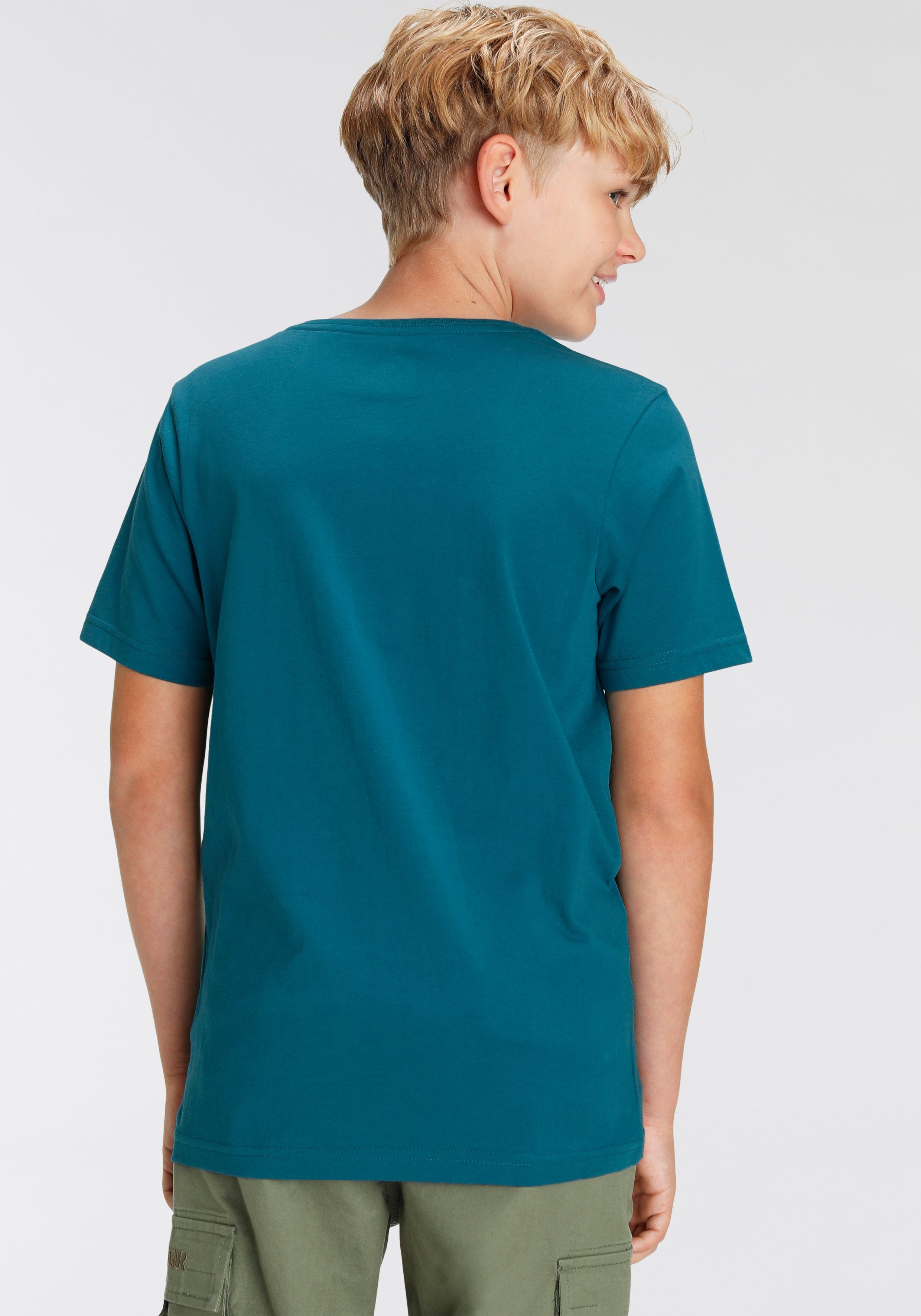 Quiksilver 2-tlg) Doppelpack T-Shirt Jungen mit (Packung, Logodruck