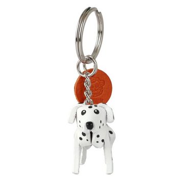 Monkimau Schlüsselanhänger Dalmatiner Schlüsselanhänger Leder Tier Figur (Packung)