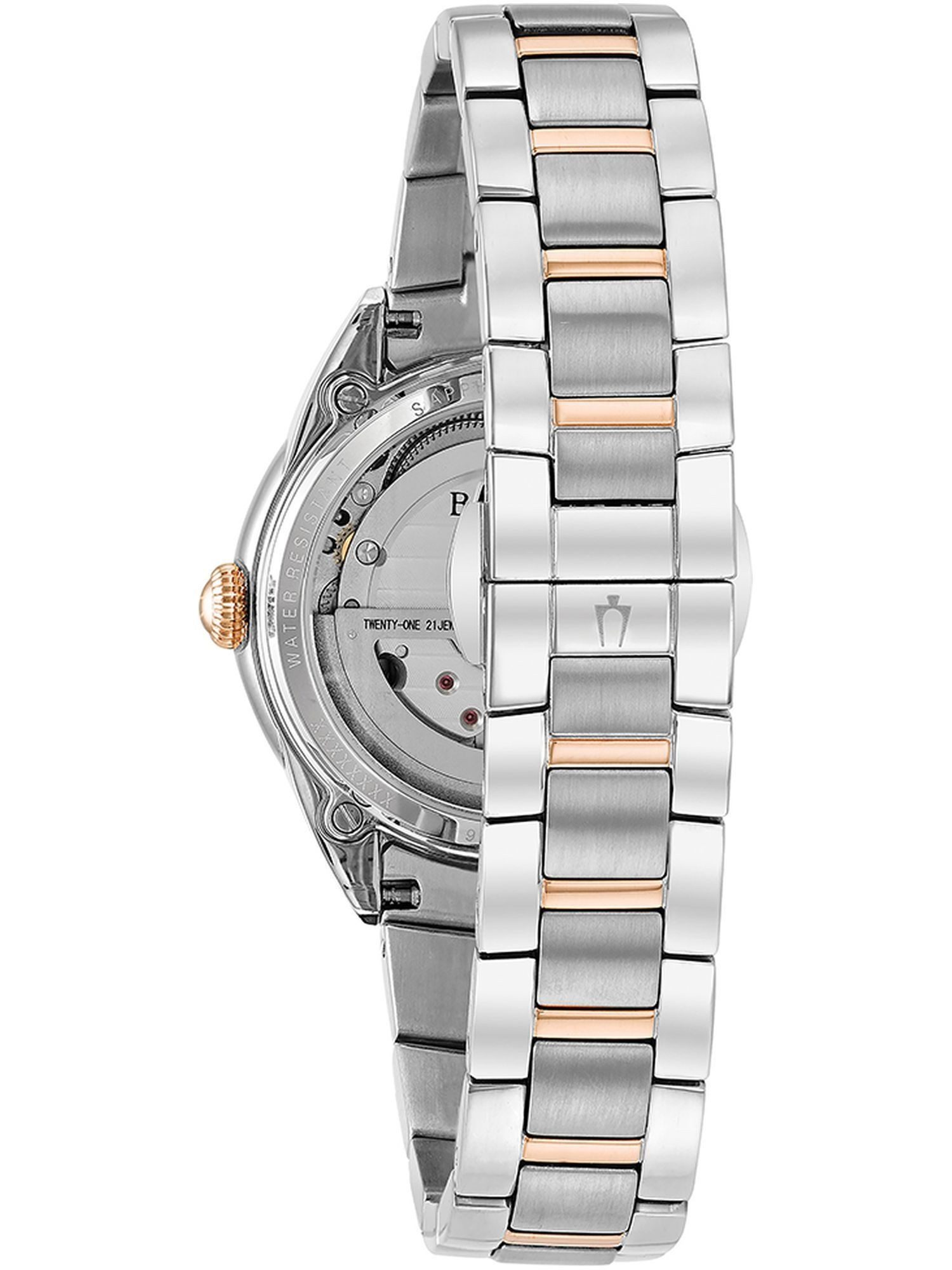 Bulova Automatikuhr 98P170 98P170, BULOVA 98P170 Classic Sutton Uhr Damenuhr Edelstahl Bicolor