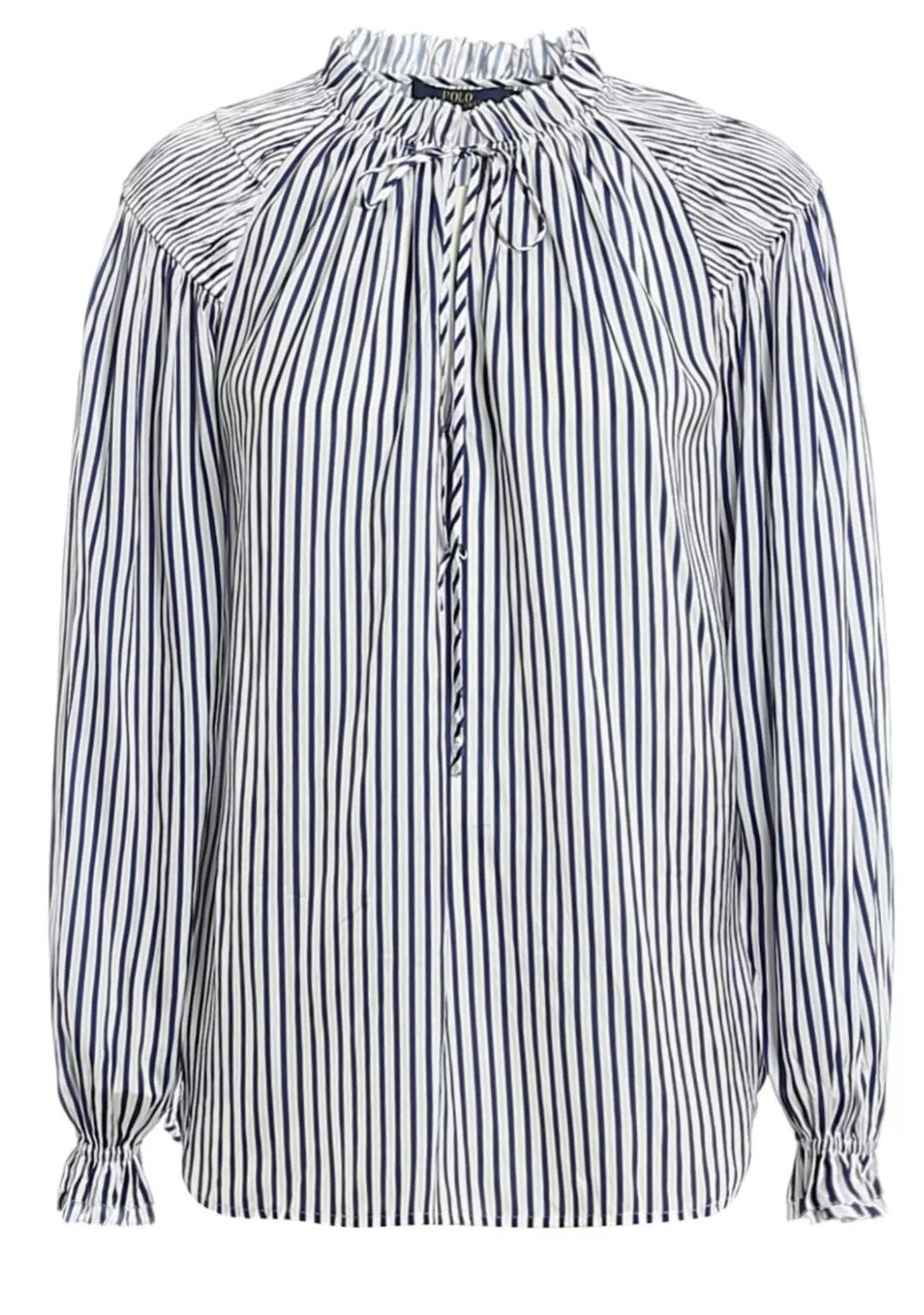 Polo Ralph Lauren Rüschenbluse Damen Caddy Stilvolle Bluse Hemd Shirt mit S günstig online kaufen