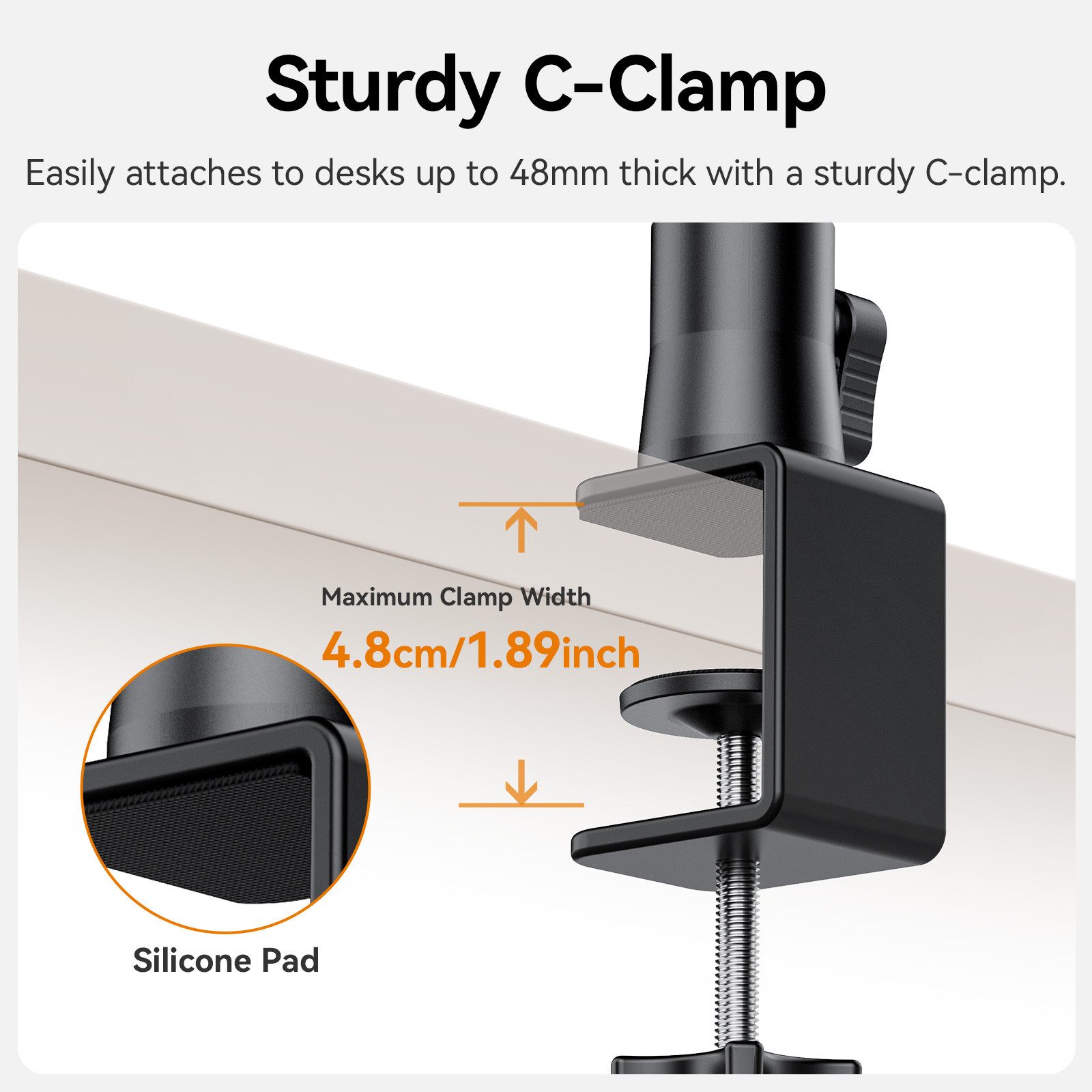 ULANZI Kamerahalterung ZJ02 Verstellbarer Kamera-Tischständer mit Haltearm für die Kamera