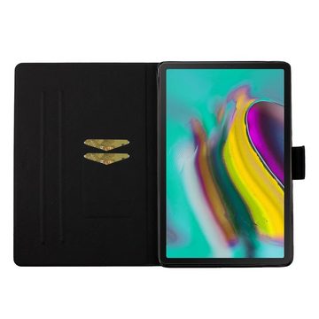 Wigento Tablet-Hülle Für Samsung Galaxy Tab A7 Lite 2021 8.7 Motiv 19 Tablet Tasche Kunst Leder Hülle Etuis