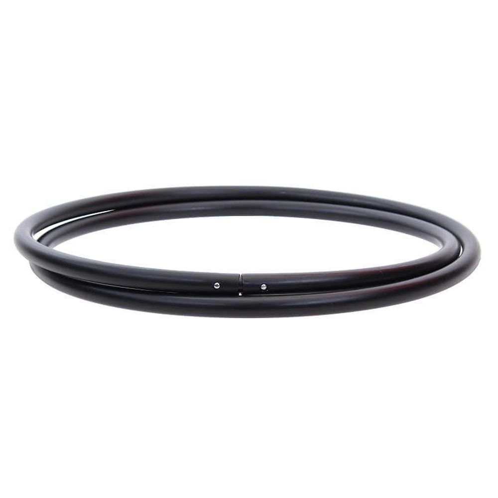 Button), 130cm, Ø Rohling, Hoopomania Hula Schwarz (Snap Hoop steckbar Hula-Hoop-Reifen