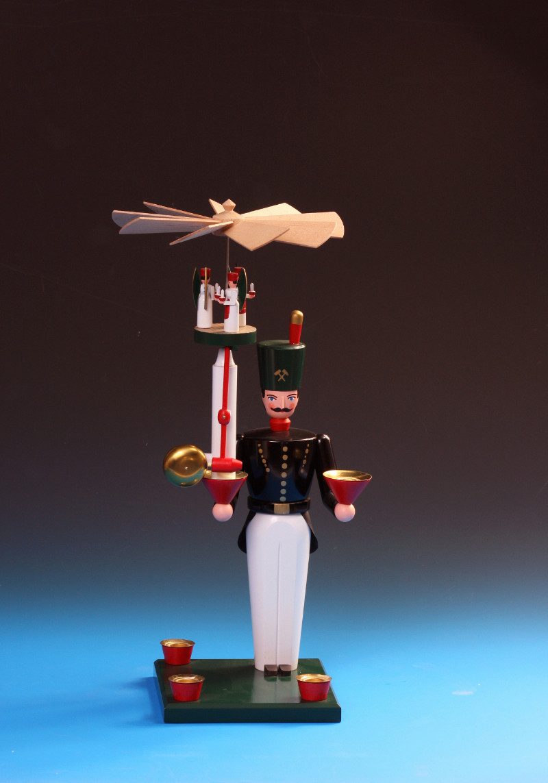 Weihnachtsfigur Emil Schalling Glockenbergmann