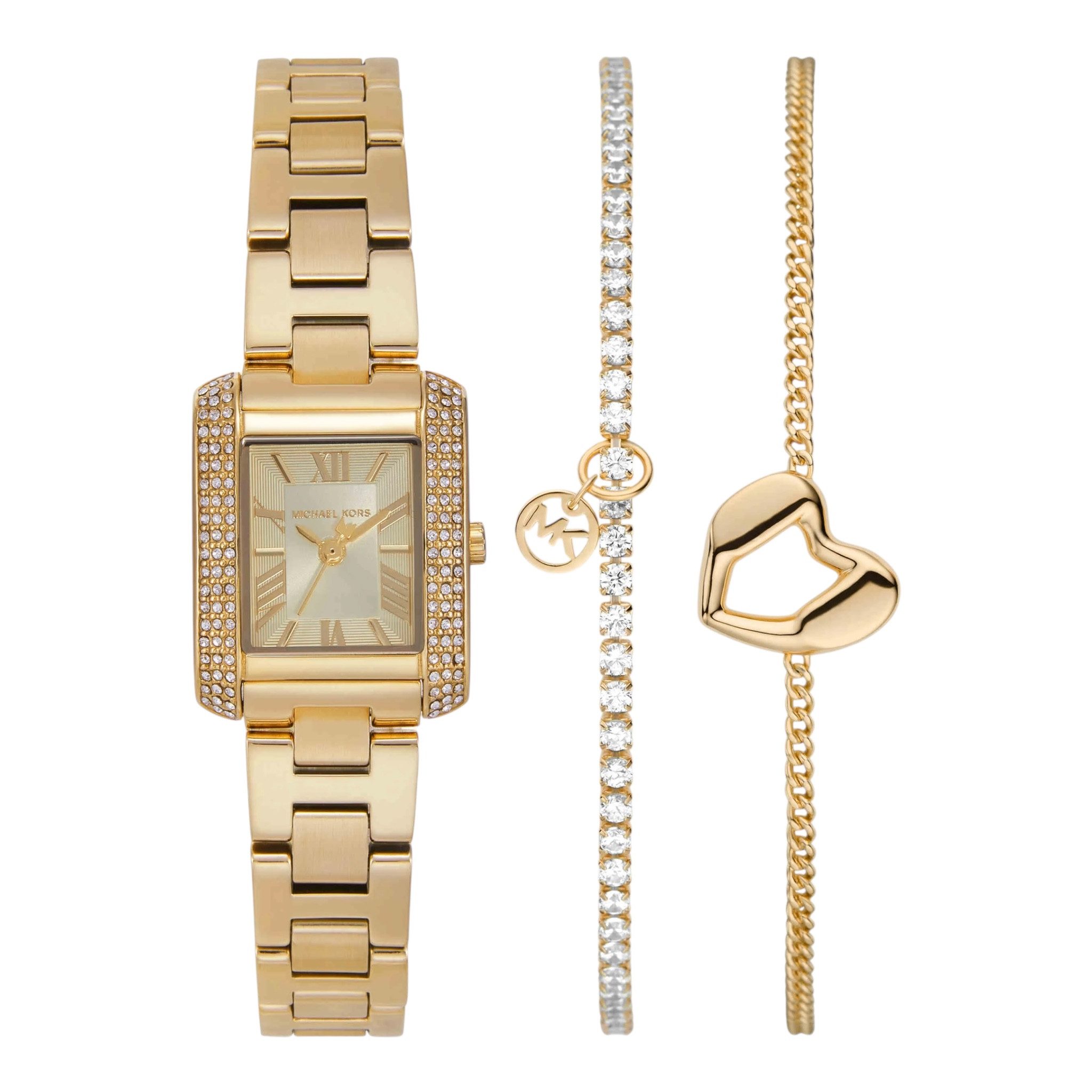 MICHAEL KORS Quarzuhr Micahel Kors Damen Uhr SET MK7510, (3-tlg) günstig online kaufen