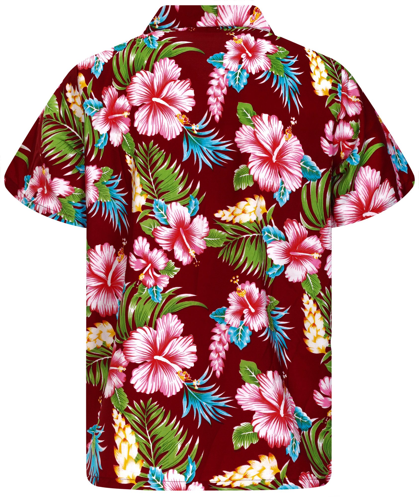 King Kameha Hawaiihemd Hibiscus NEW Funky Hawaii-Hemd Kurzarm Front-Tasche günstig online kaufen