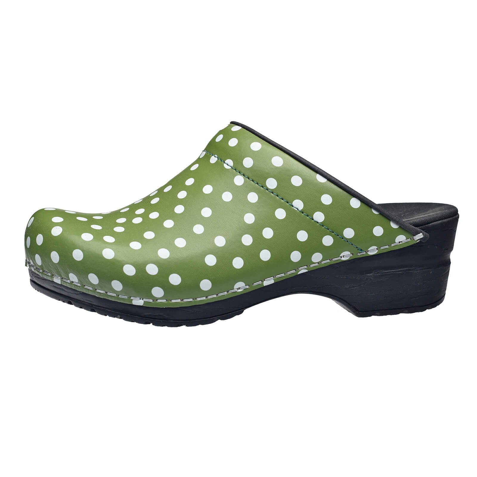 Sanita Original-Fenja Open Clog Green Sandale