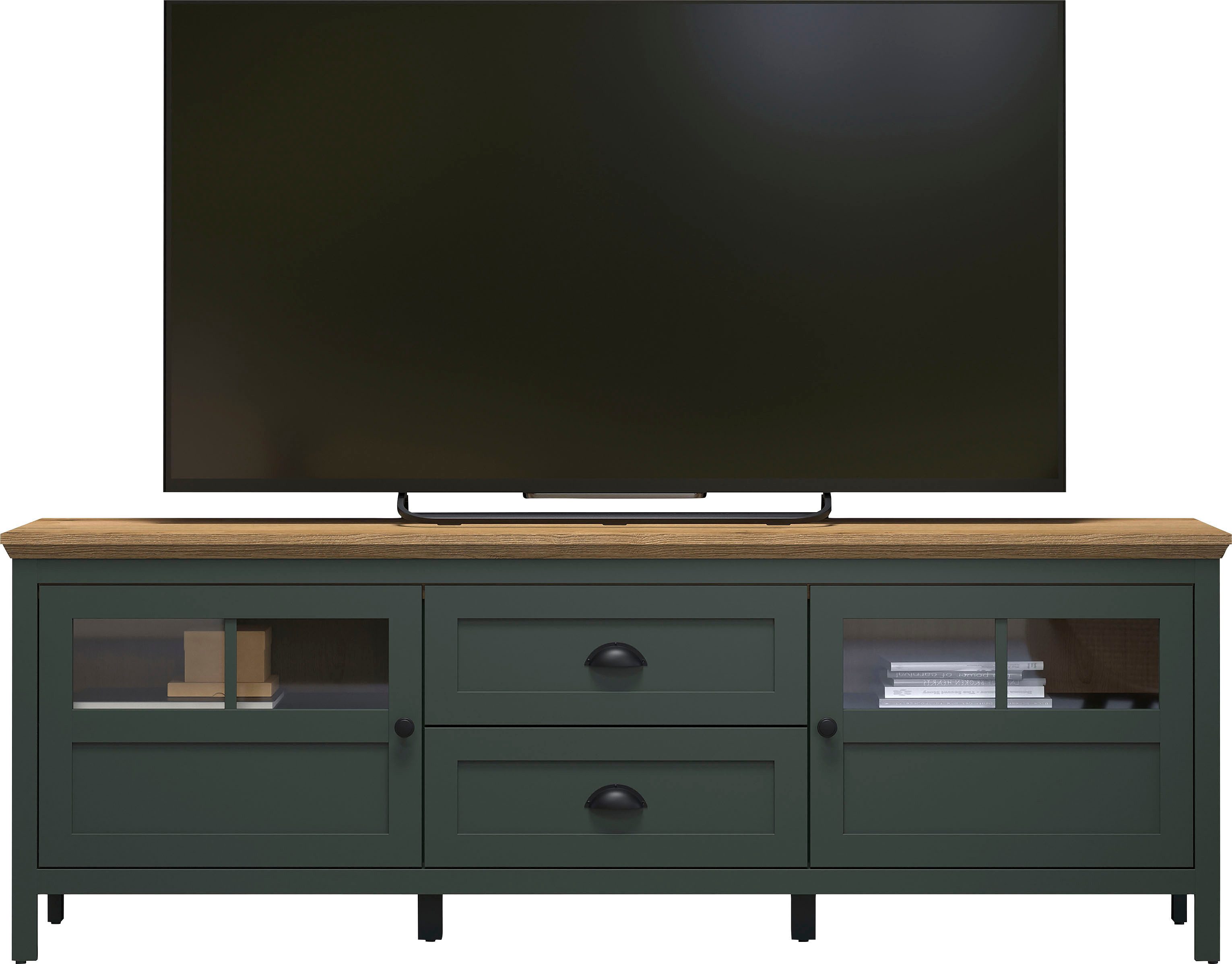Home affaire TV-Board Vienna (1 St), Lowboard mit Beleuchtung und Vollauszug-Schublade - B/T/H 184/45/64 cm – Bild 5 von 5