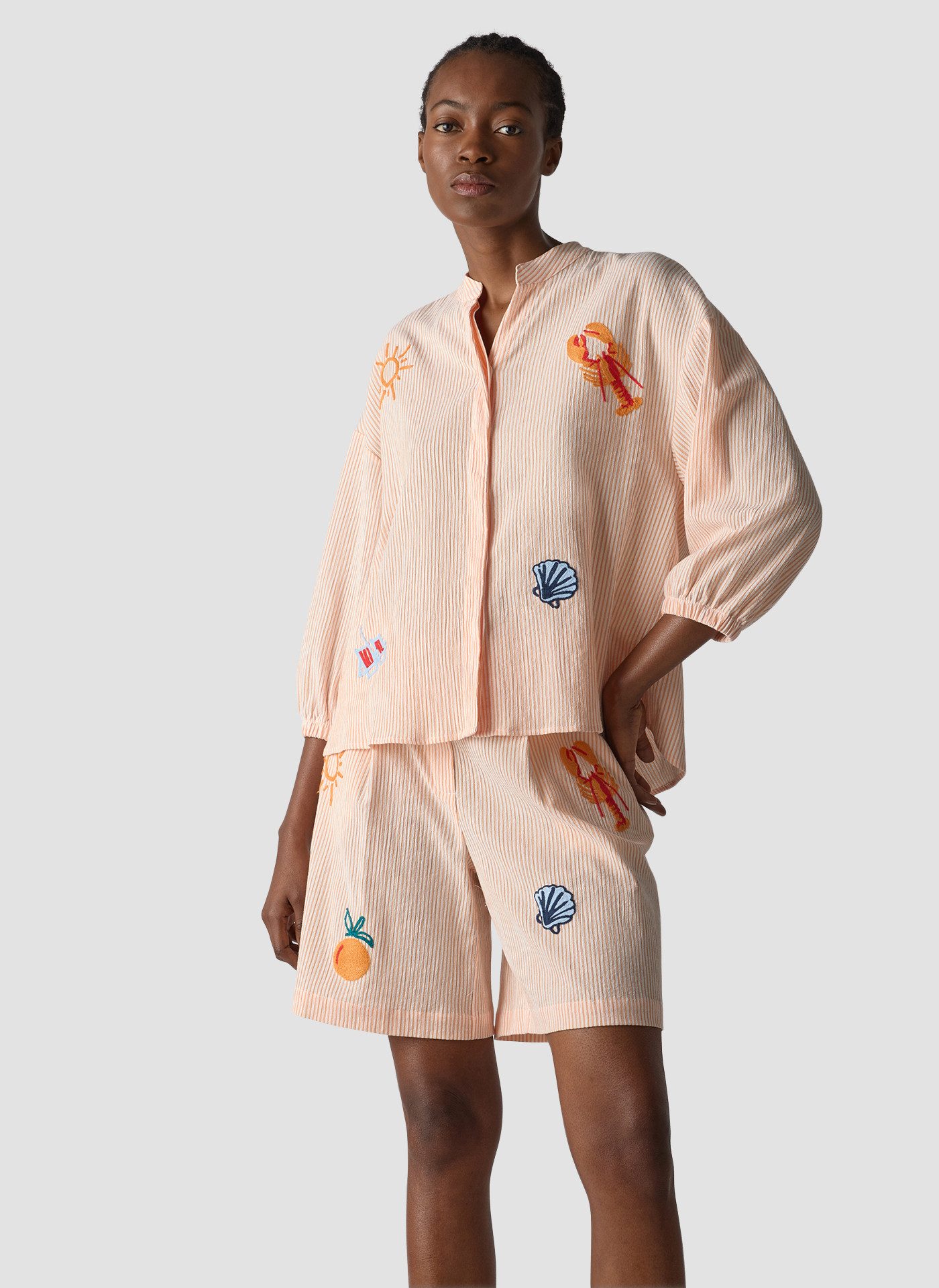 LeComte Kurzarmshirt Orange Juice