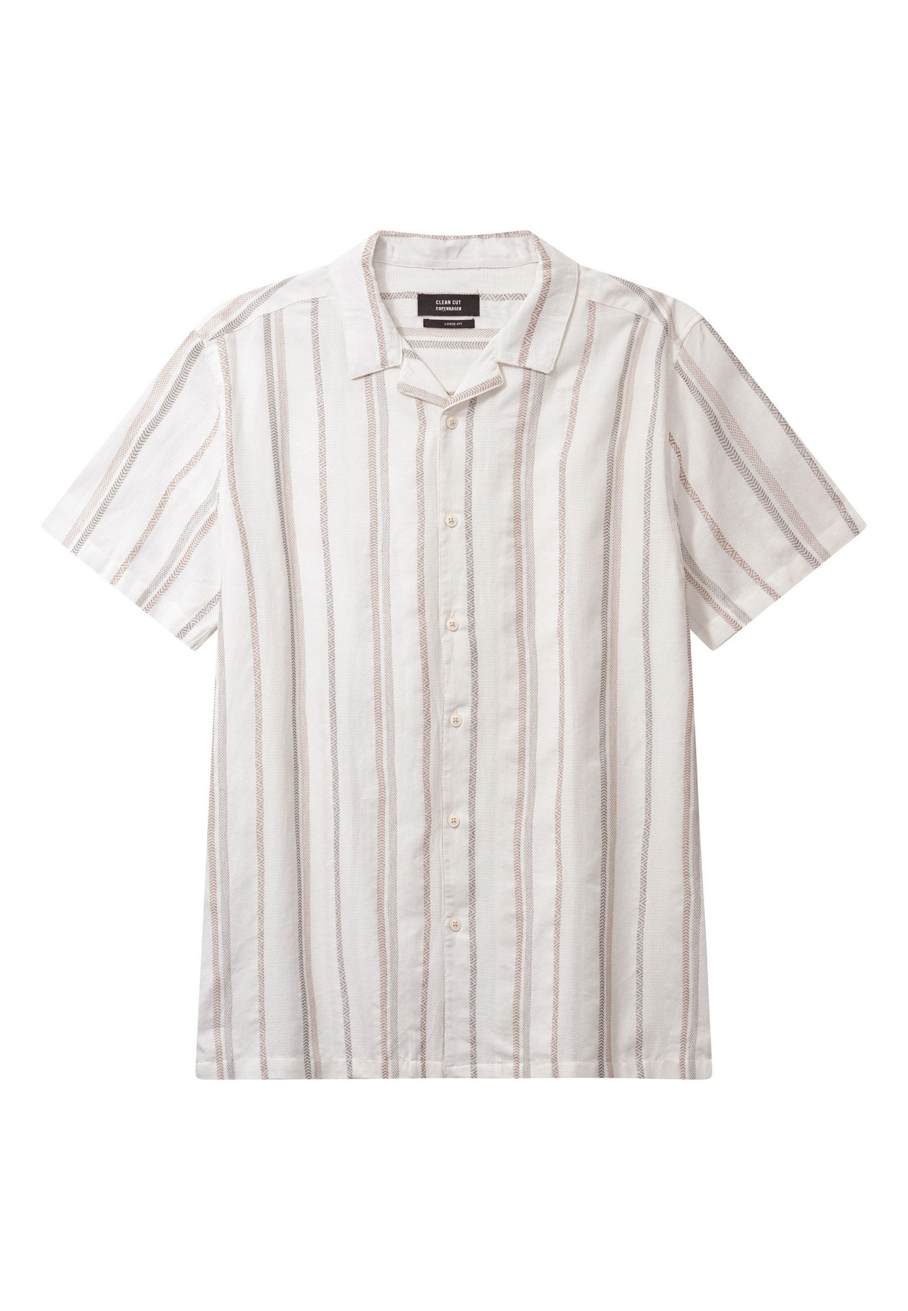 Clean Cut Copenhagen Langarmhemd Clean Cut Copenhagen Bowling Evald S/S Shirt (1-tlg)