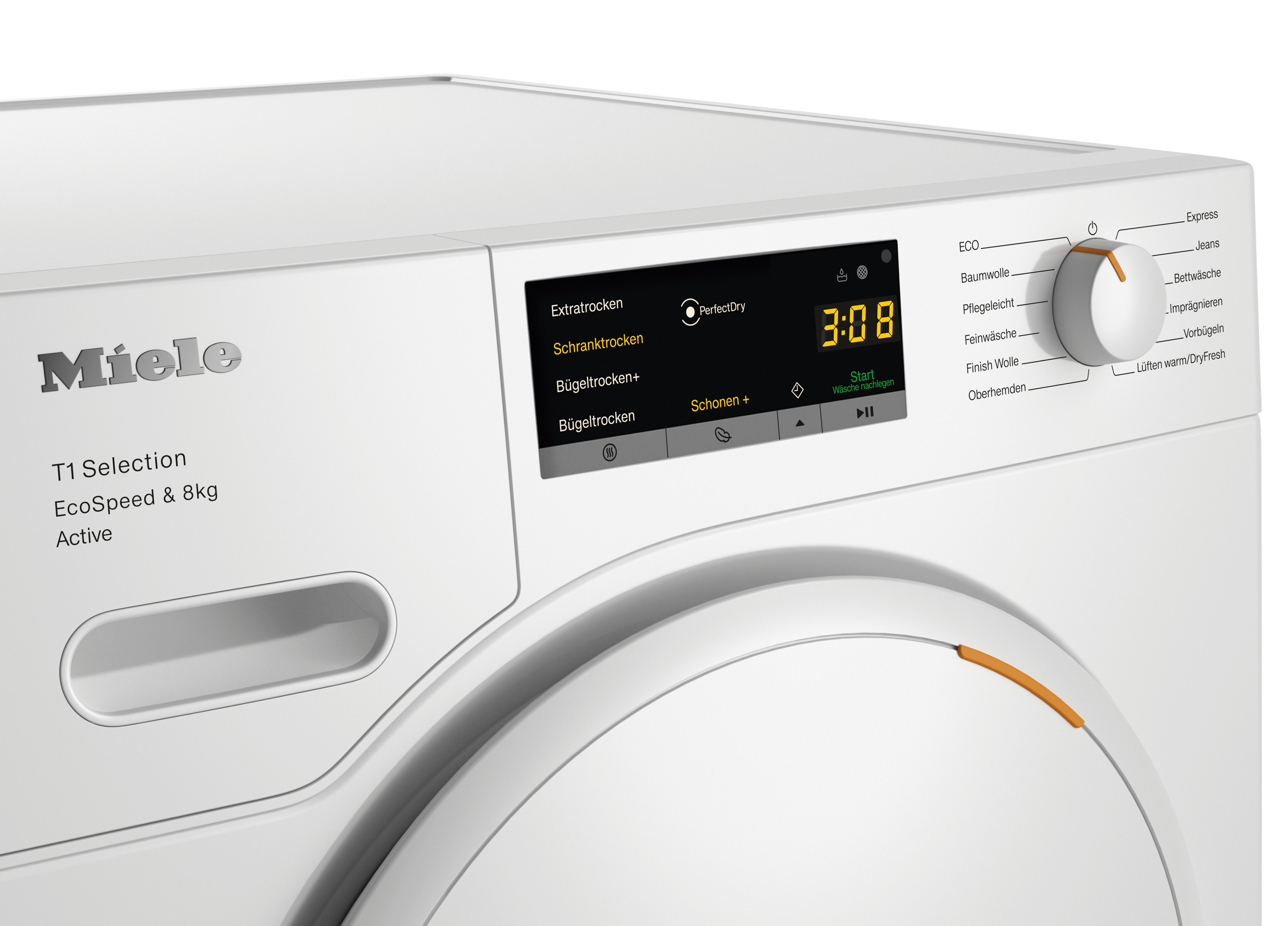 Miele Wärmepumpentrockner TSA523WP 8kg Active, Getestet auf 20 Jahre perfekte Wäschepflege, 25 Jahre Motorgarantie