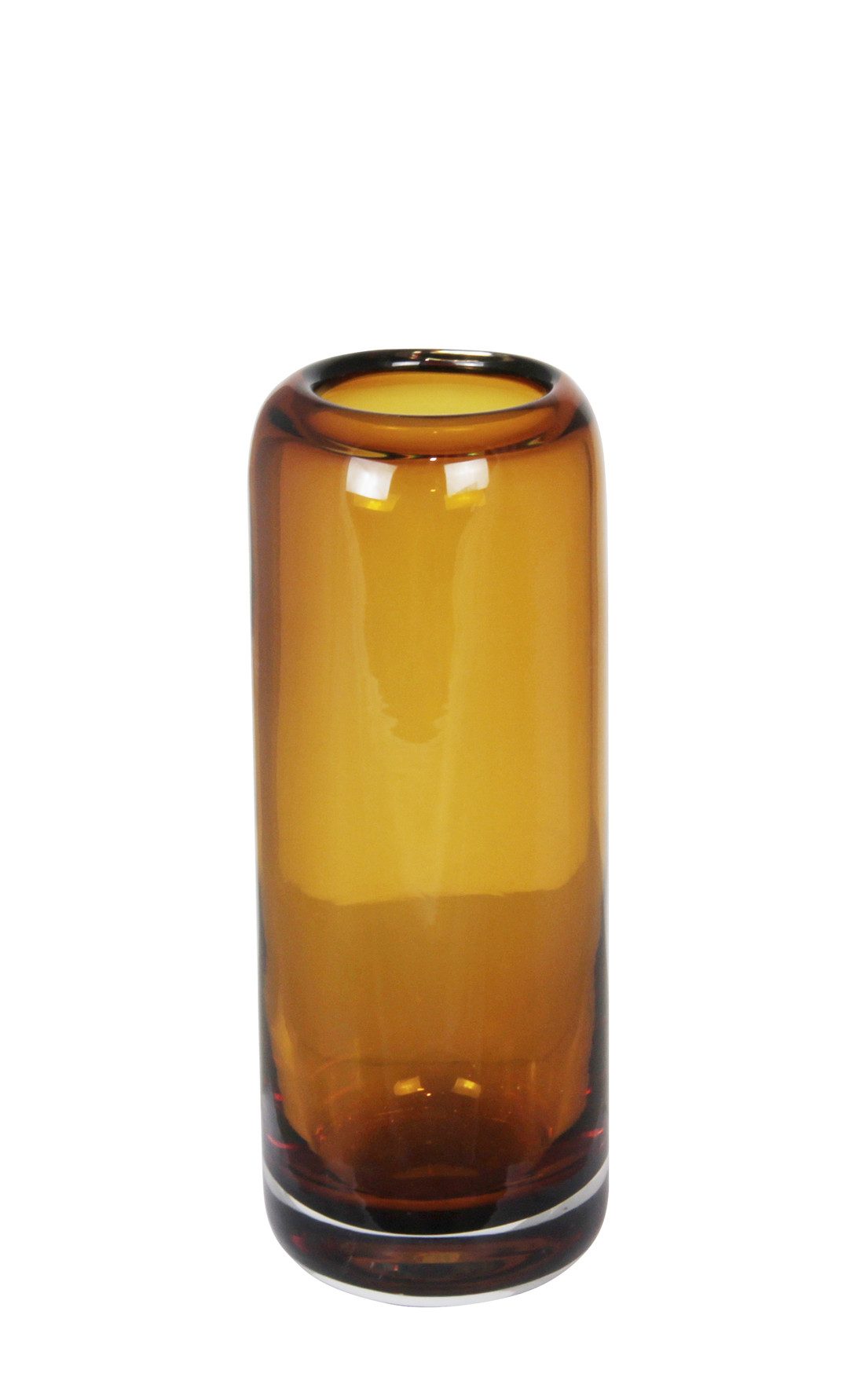 Kaheku Dekovase Kaheku Vase Opino, Amber, Ø 14 cm, 32 cm hoch, 1150004763