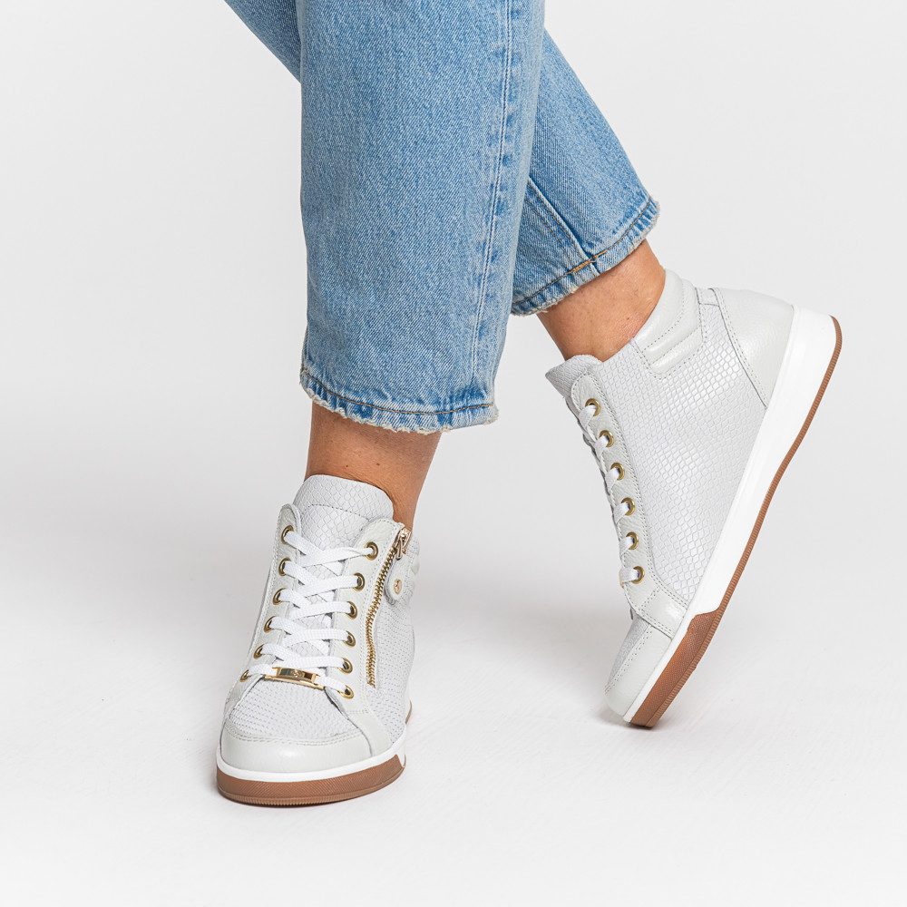 Ara ROM Sneaker, Freizeitschuh, High-Top-Sneaker, Schnürschuh in Schuhweite günstig online kaufen