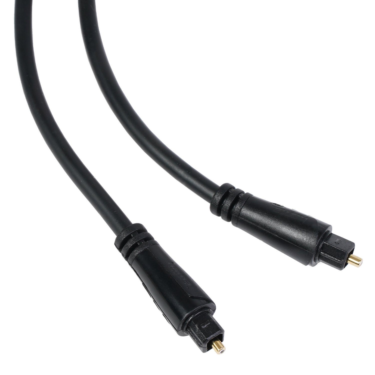 Hama Toslink-Kabel ODT-Stecker optisches Kabel 1,5m Audio-Kabel, (150 cm), 1,5m lang LWL Lichtleiter-Kabel ODT-Stecker optisch Digital Toslink – Bild 4 von 5