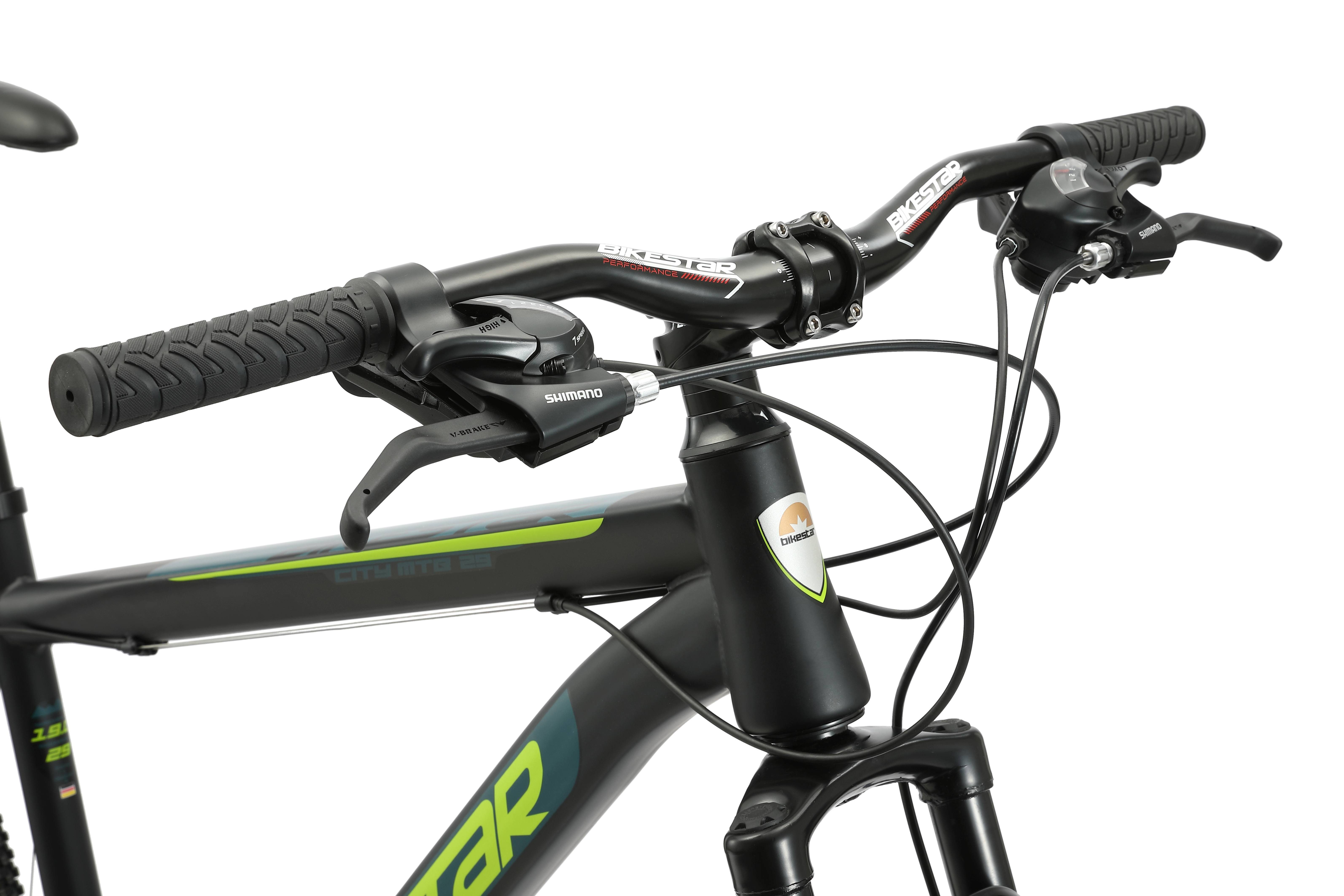 Bikestar Mountainbike 29 Zoll, ab 174 cm, Damen, Herren, 21 Gang Shimano Tourney RD-TY300 Schaltwerk, Kettenschaltung, Scheibenbremse, Rahmen 48 cm, Hardtail – Bild 5 von 5