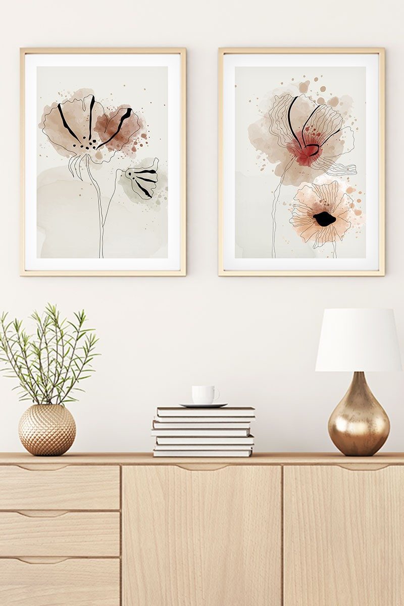 Wallity Leinwandbild Painting: 100% MDF (Thickness: günstig online kaufen