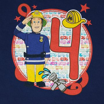 Shirtracer T-Shirt 4. Geburtstag Feuerwehrmann Sam Jungen