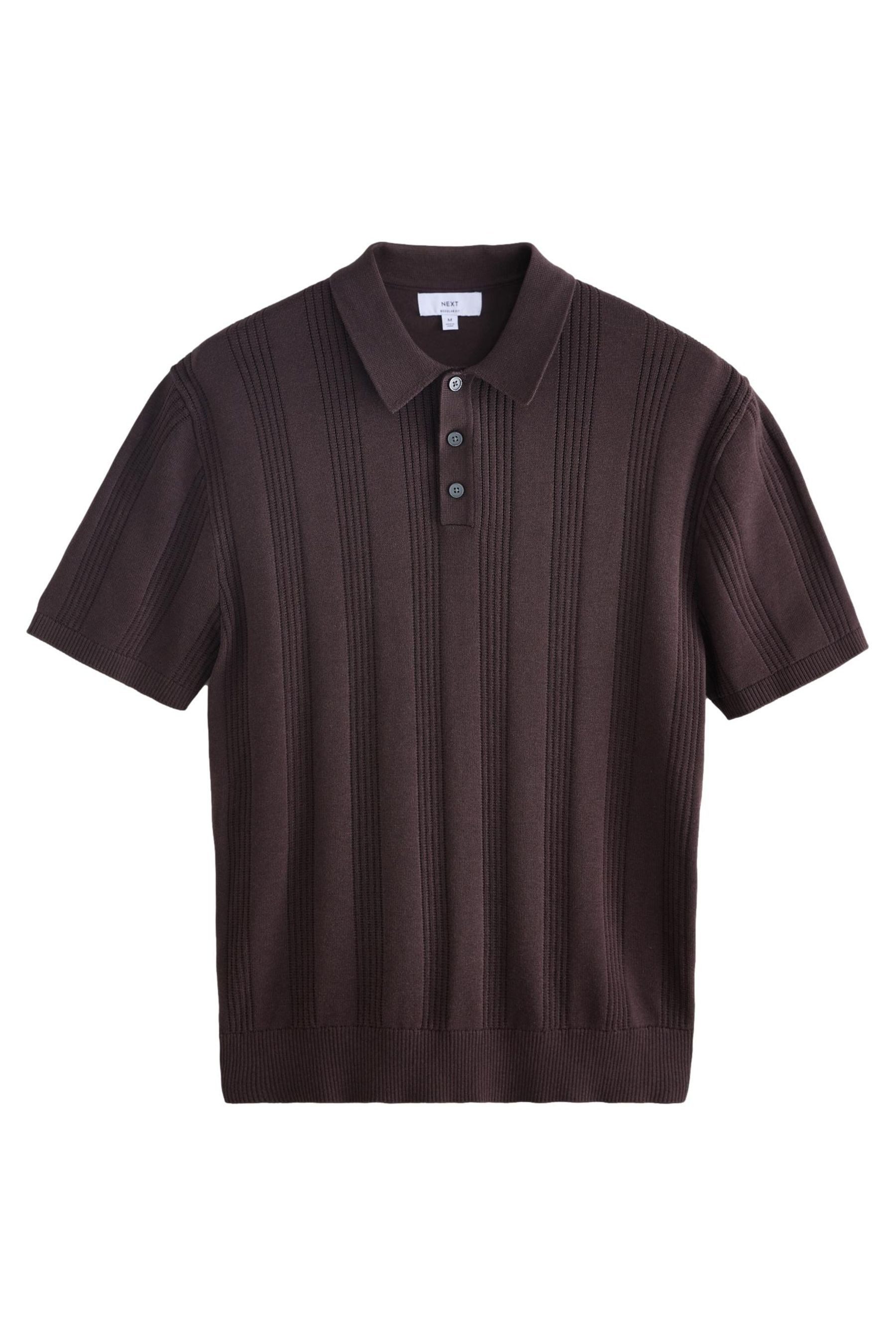 Poloshirt Regular Fit Poloshirt aus Strick, Pointelle