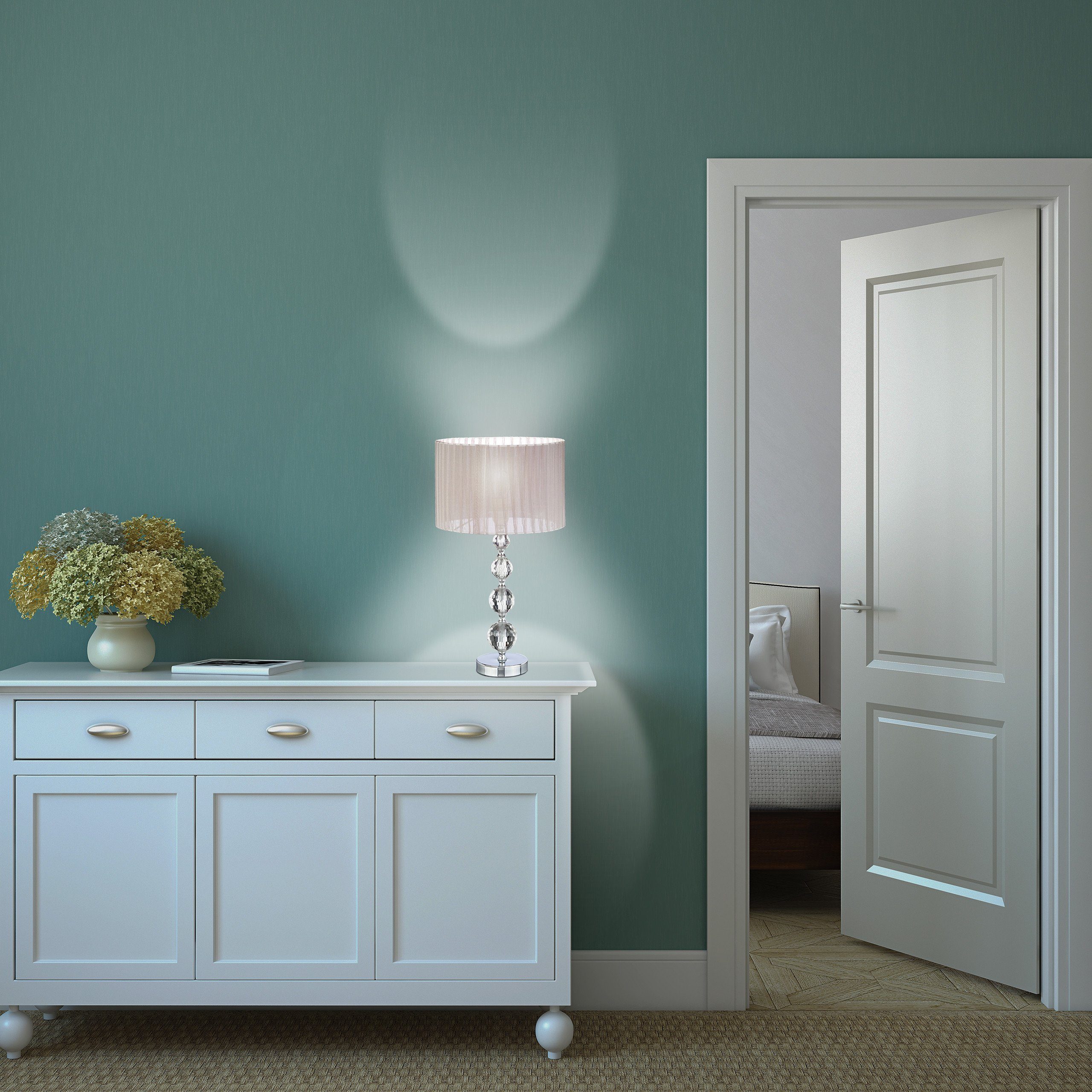 relaxdays Tischleuchte Nachttischlampe Kristall günstig online kaufen
