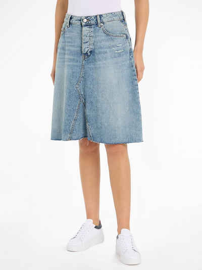 Tommy Hilfiger Jeansrock DNM RW RELAXED SKIRT MIO WRN Webrock im 5-Pocket-Style